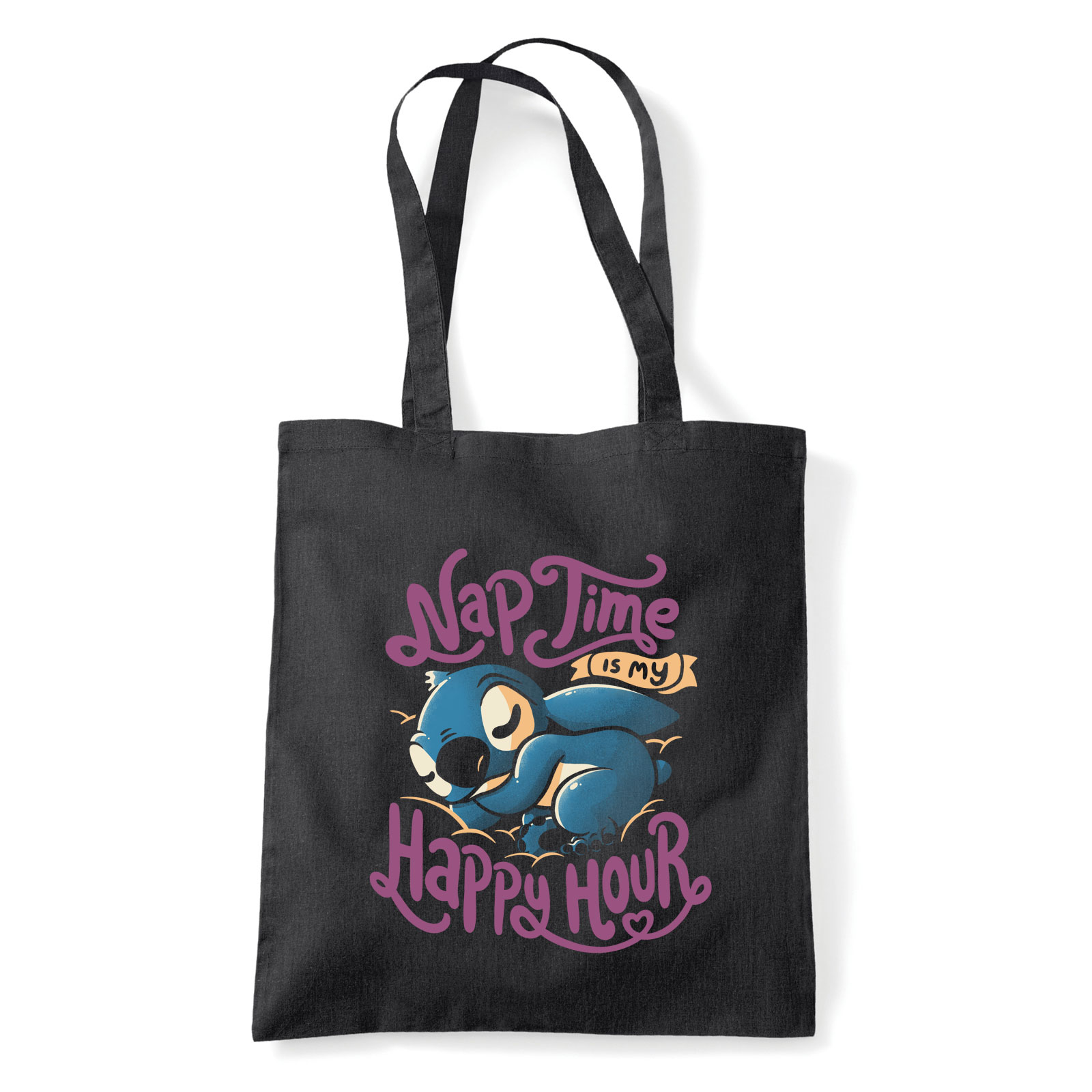 lusta alvós alvó stitch Fekete Shopper Vászontáska