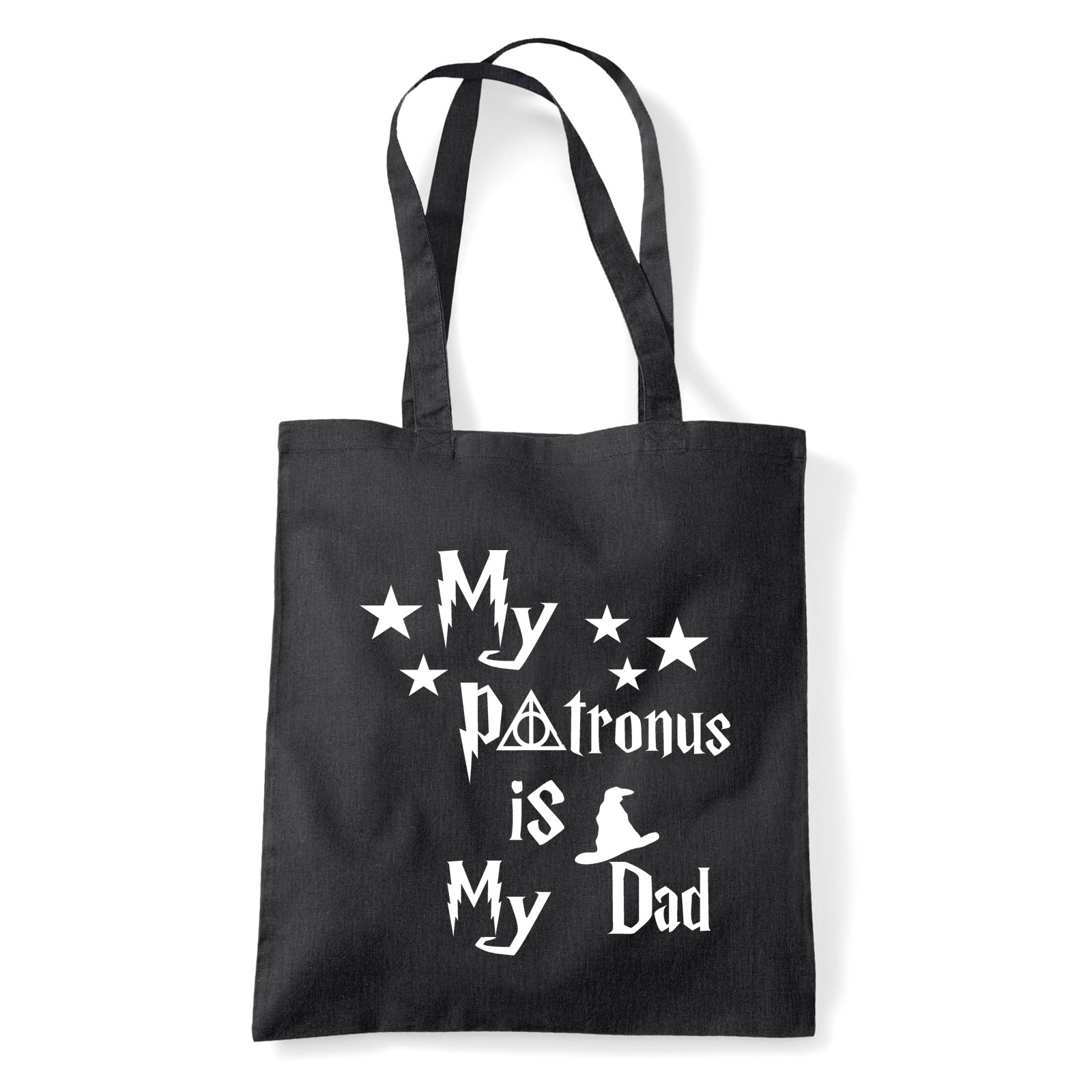 harry potter apa patrónus Fekete Shopper Vászontáska