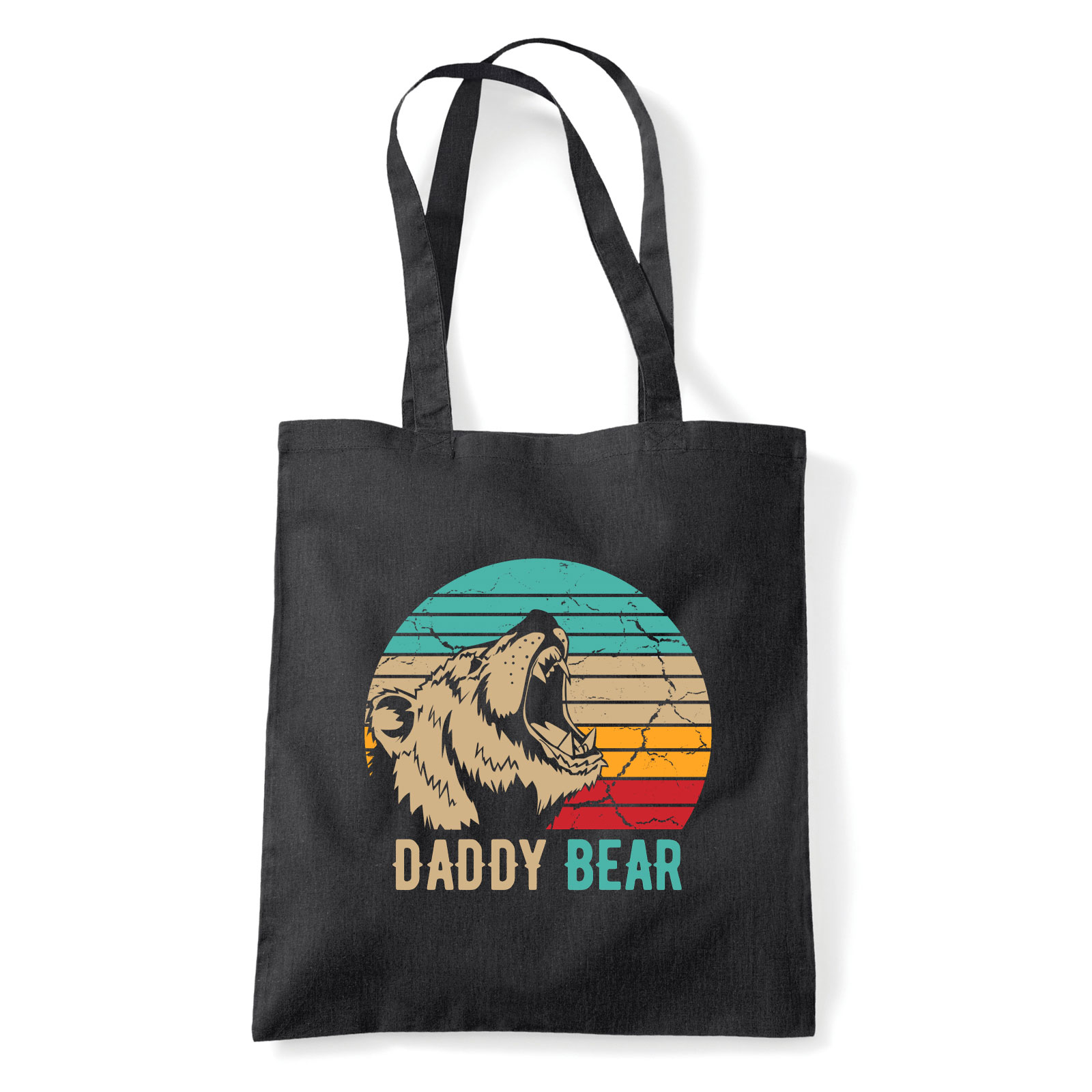 daddy bear apák napja apa apáknak Fekete Shopper Vászontáska