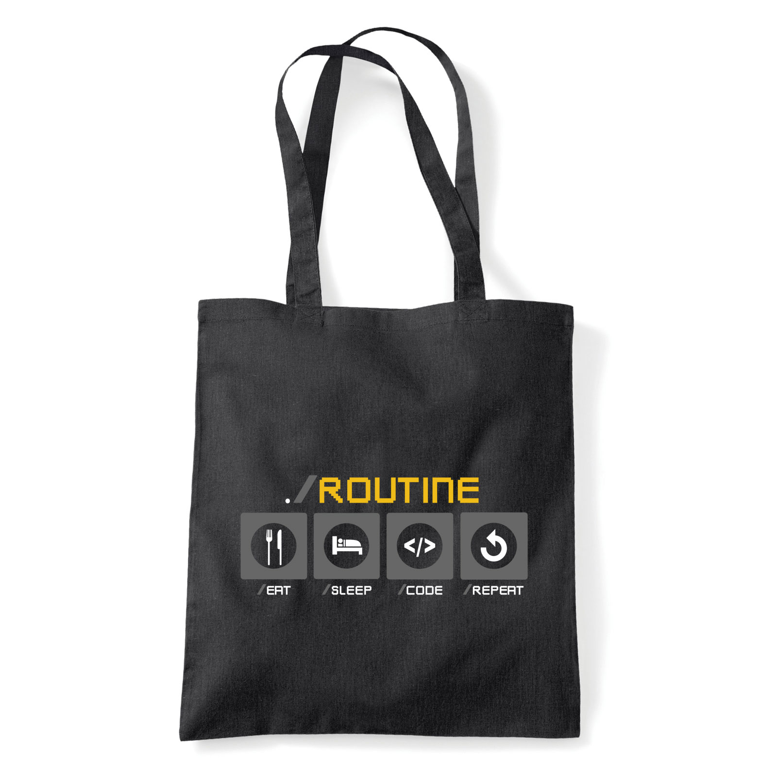 Programozás programozó Fekete Shopper Vászontáska
