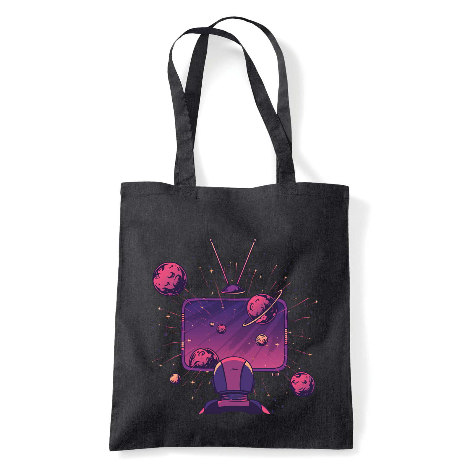 űrhajós csillagászat asztronauta Fekete Shopper Vászontáska