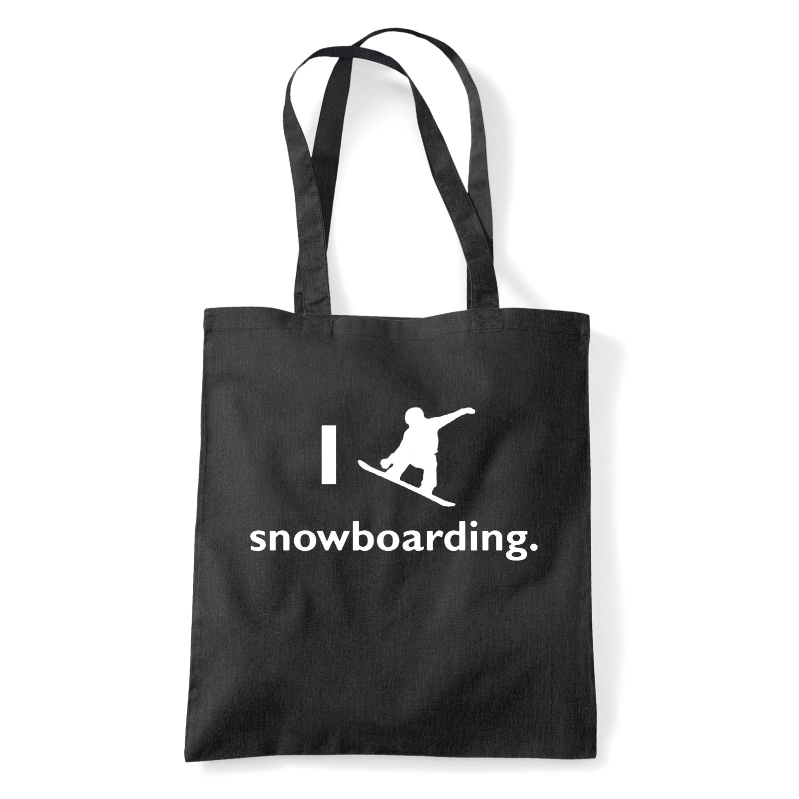 i love snowboard Fekete Shopper Vászontáska