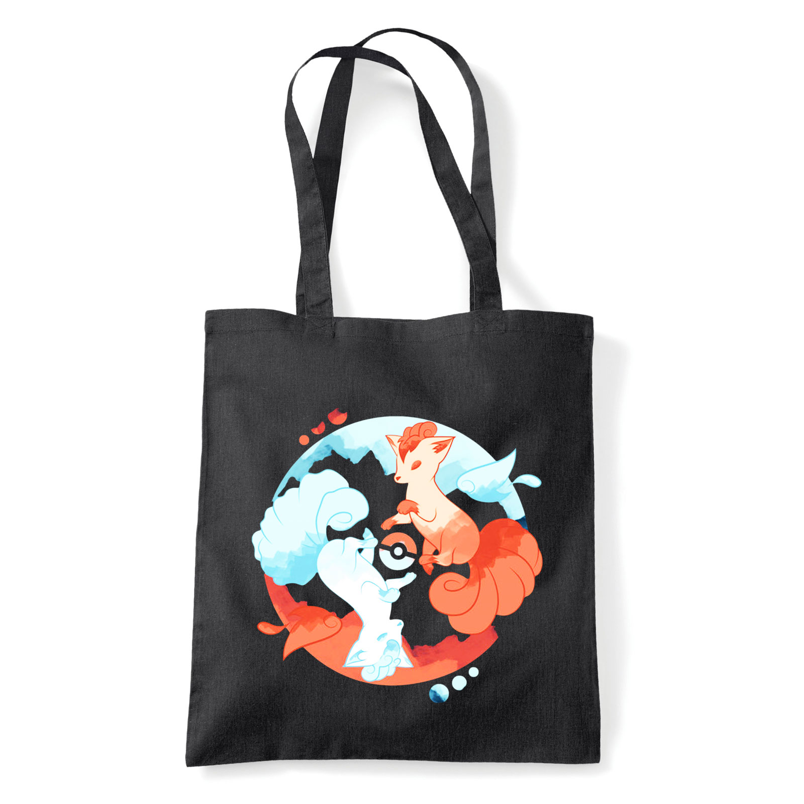 vulpix pokemon Fekete Shopper Vászontáska