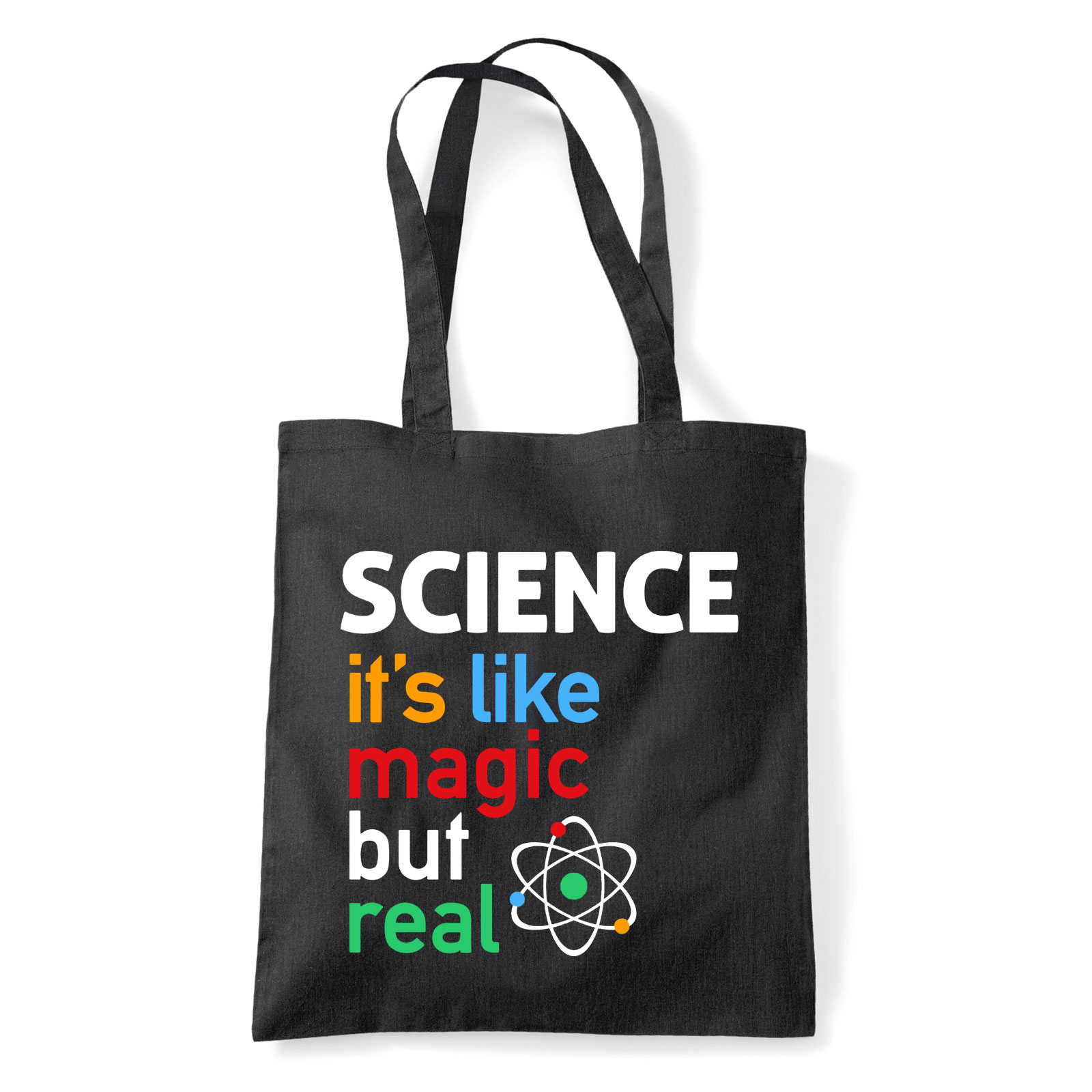 science tudomány  Fekete Shopper Vászontáska