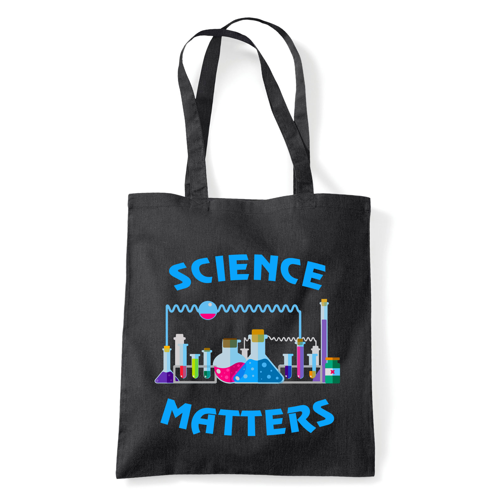 tudomány science Fekete Shopper Vászontáska