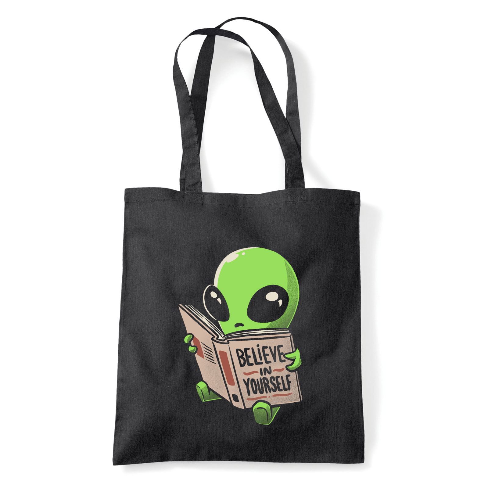 ufo believe in yourself Fekete Shopper Vászontáska