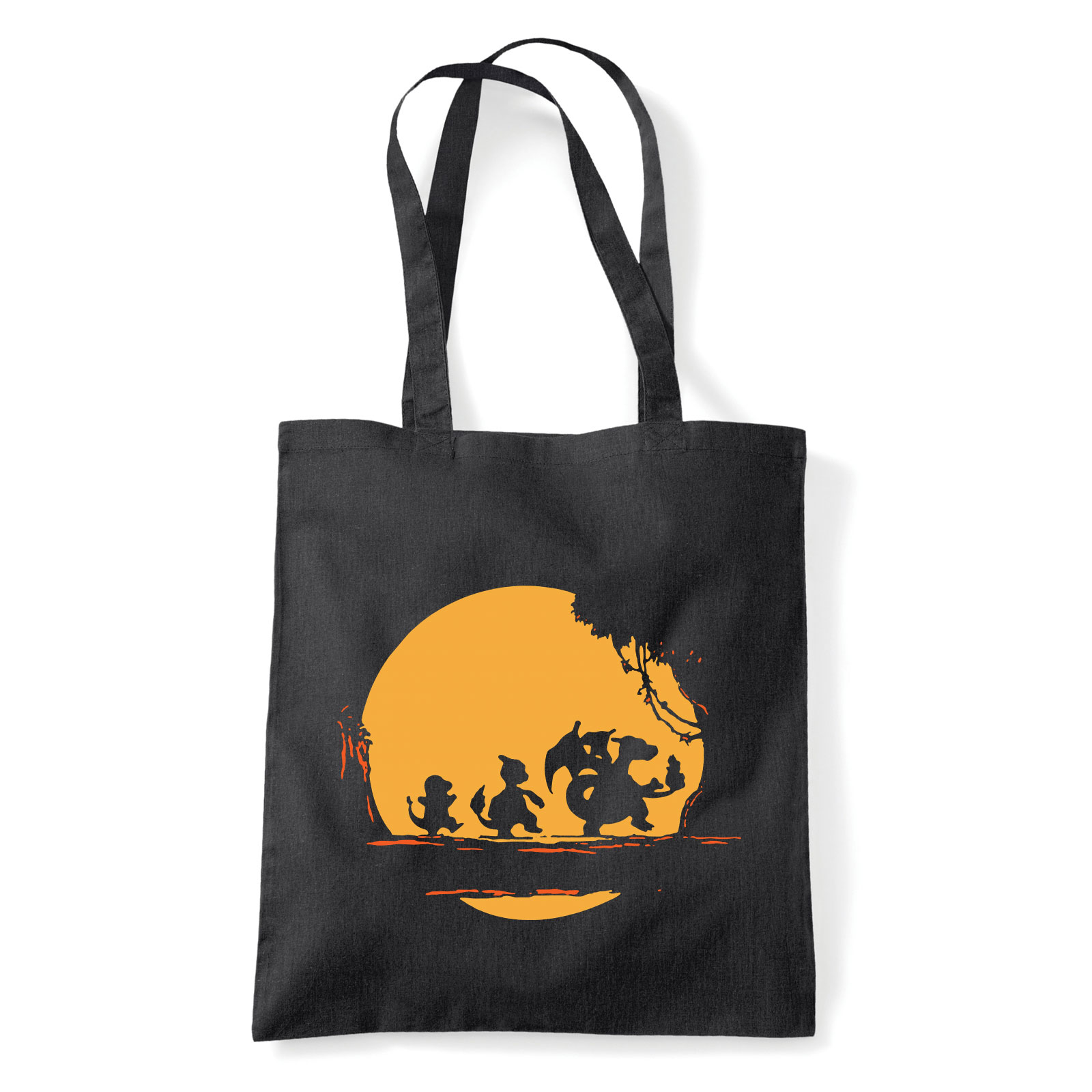 charmander charmelion charizard Fekete Shopper Vászontáska