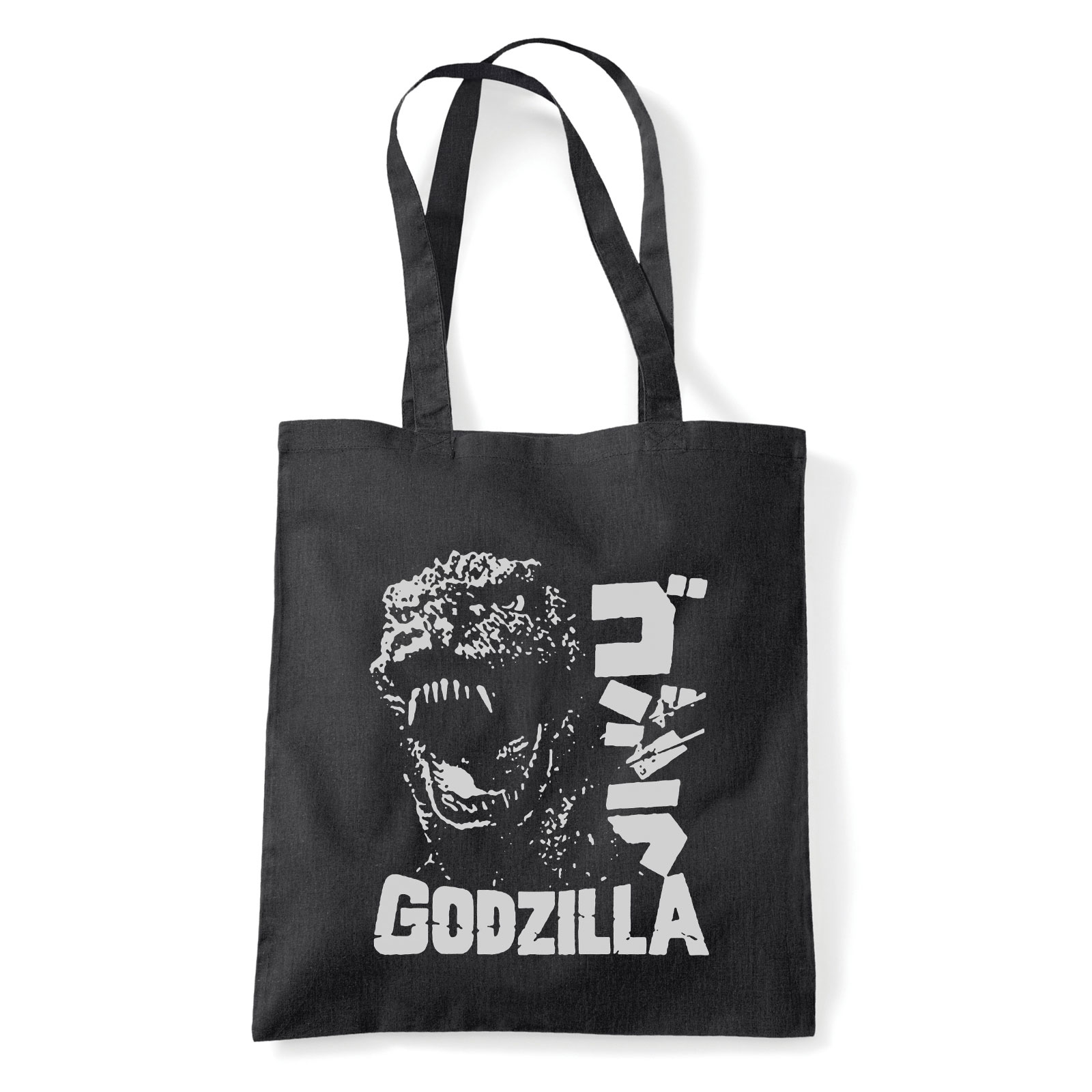retro godzilla Fekete Shopper Vászontáska