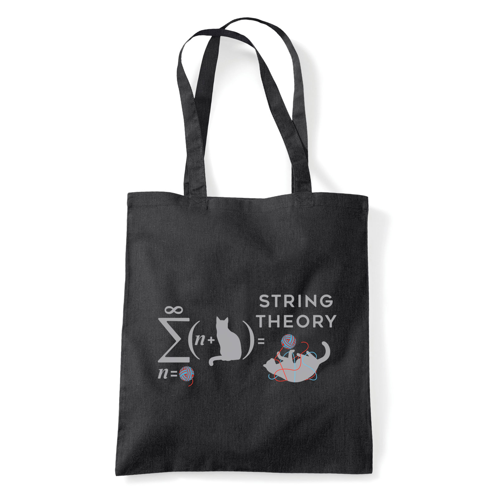macska macskás cica cicás Fekete Shopper Vászontáska