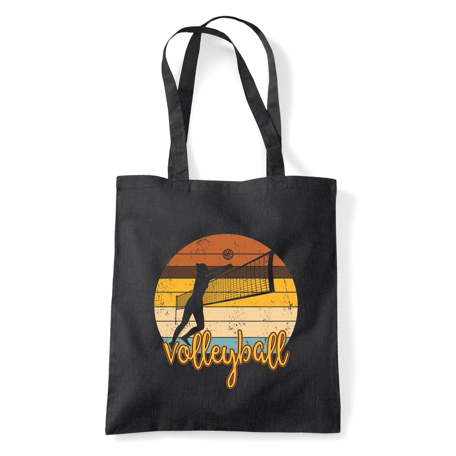 röplabda retro volleyball Fekete Shopper Vászontáska