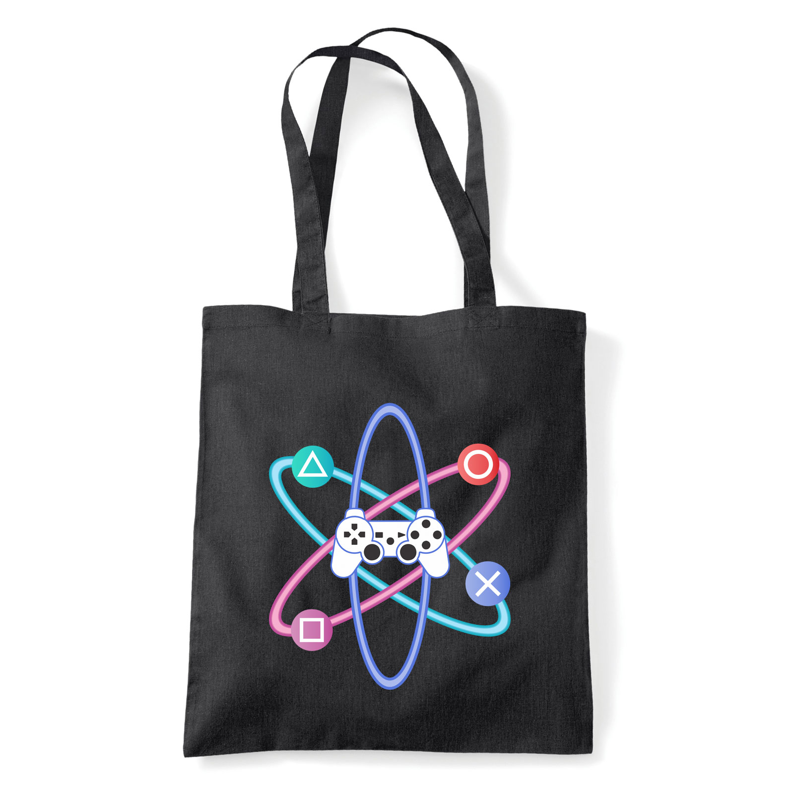 playstation ps4 ps5 Fekete Shopper Vászontáska