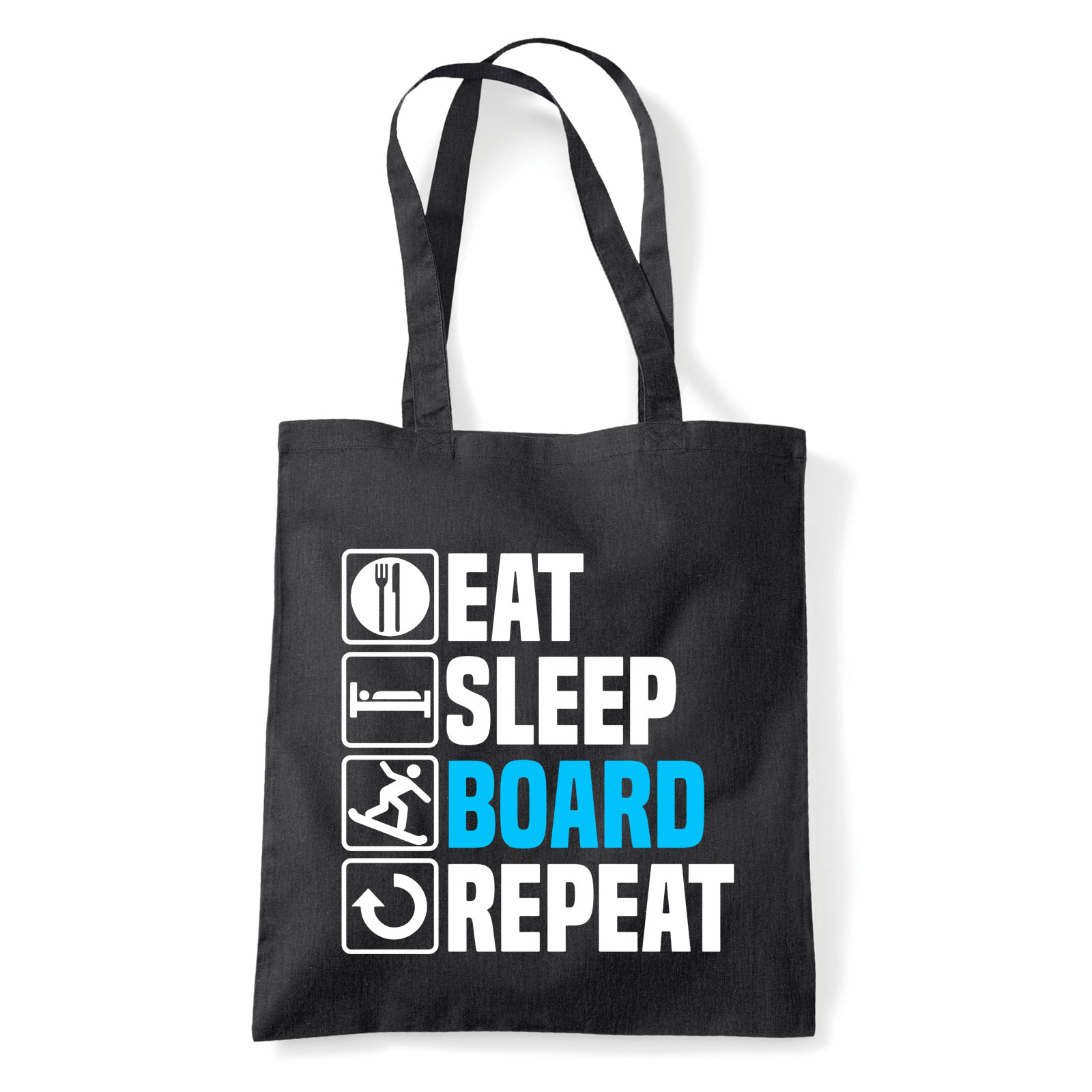 snowboard Fekete Shopper Vászontáska