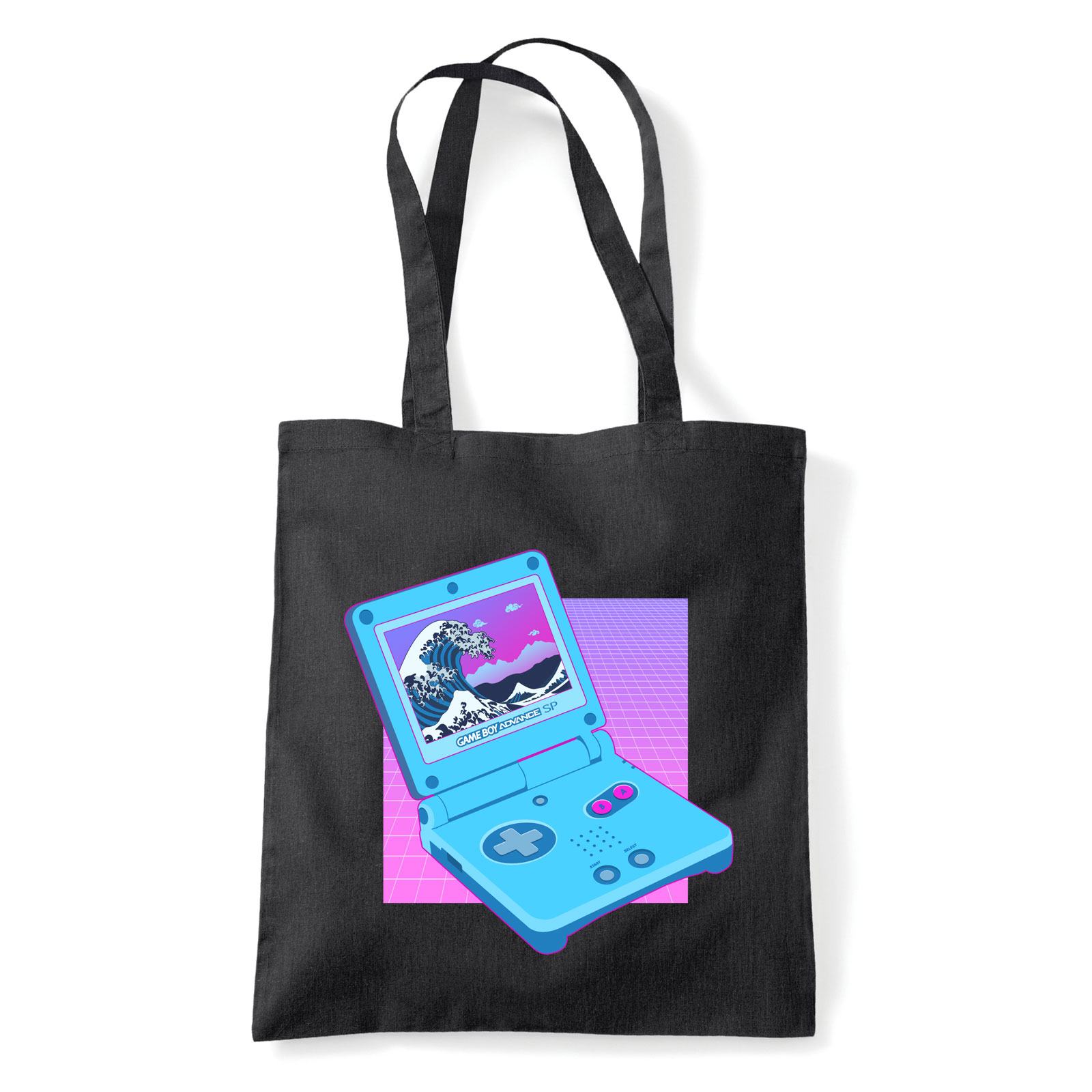gameboy Fekete Shopper Vászontáska