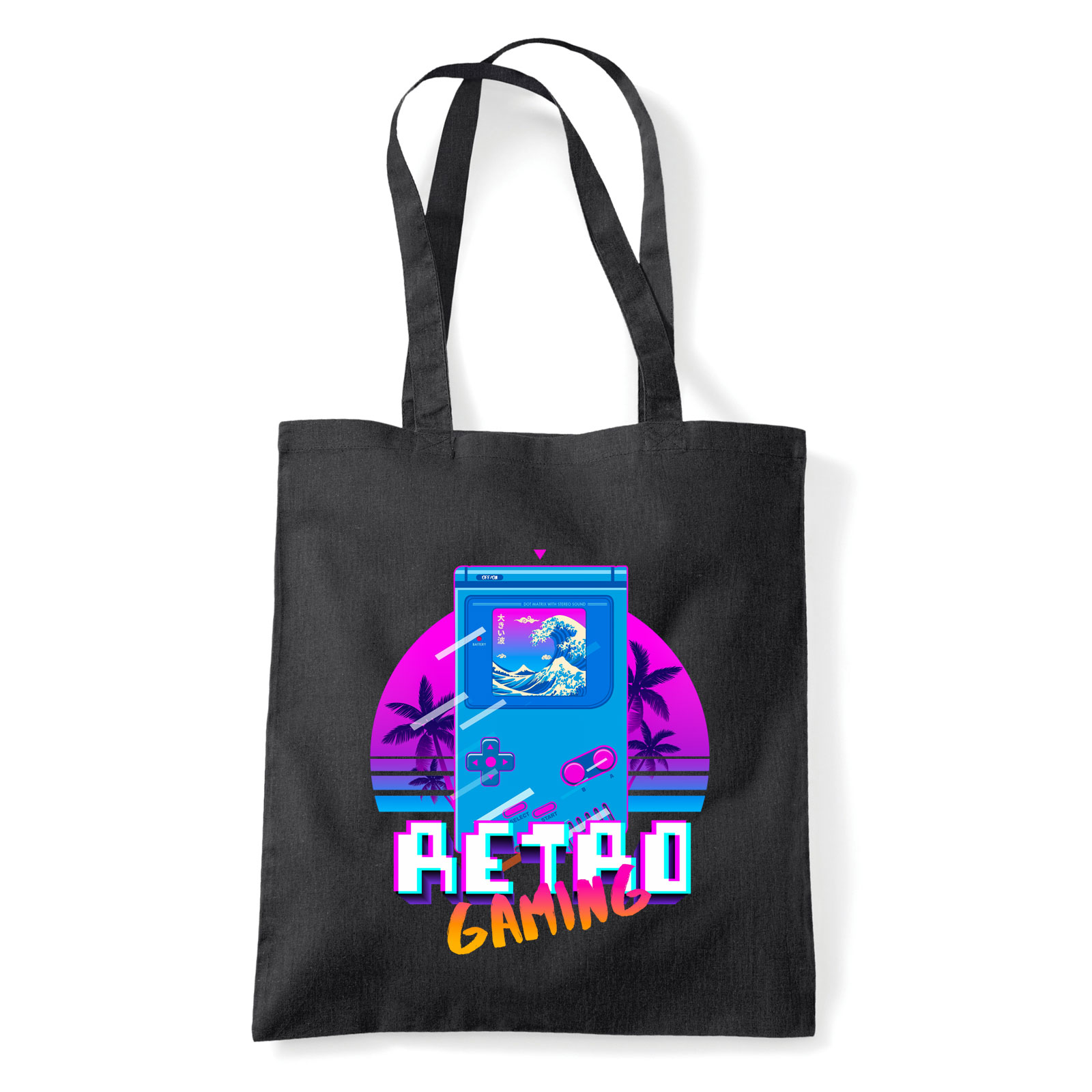 gameboy gba Fekete Shopper Vászontáska
