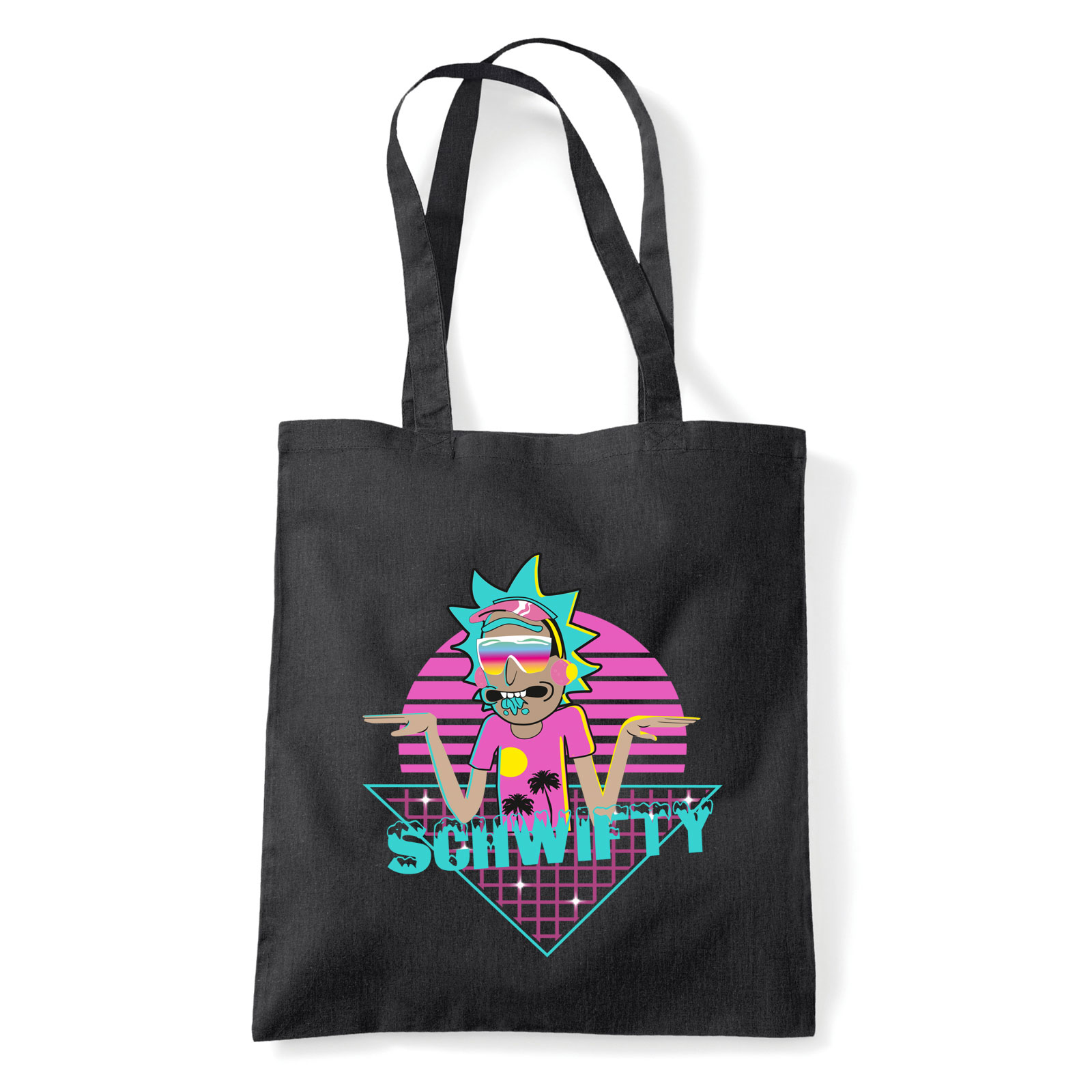 rick és morty Fekete Shopper Vászontáska