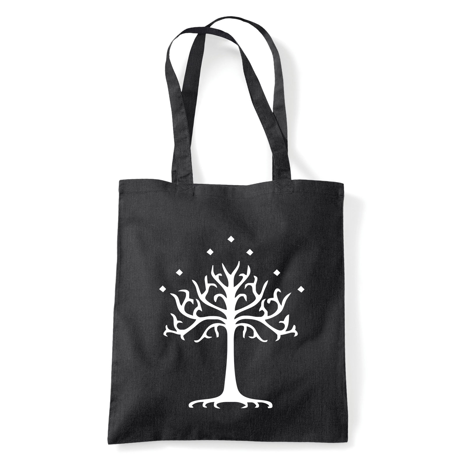 gyűrűk ura gondor fehér fája Fekete Shopper Vászontáska