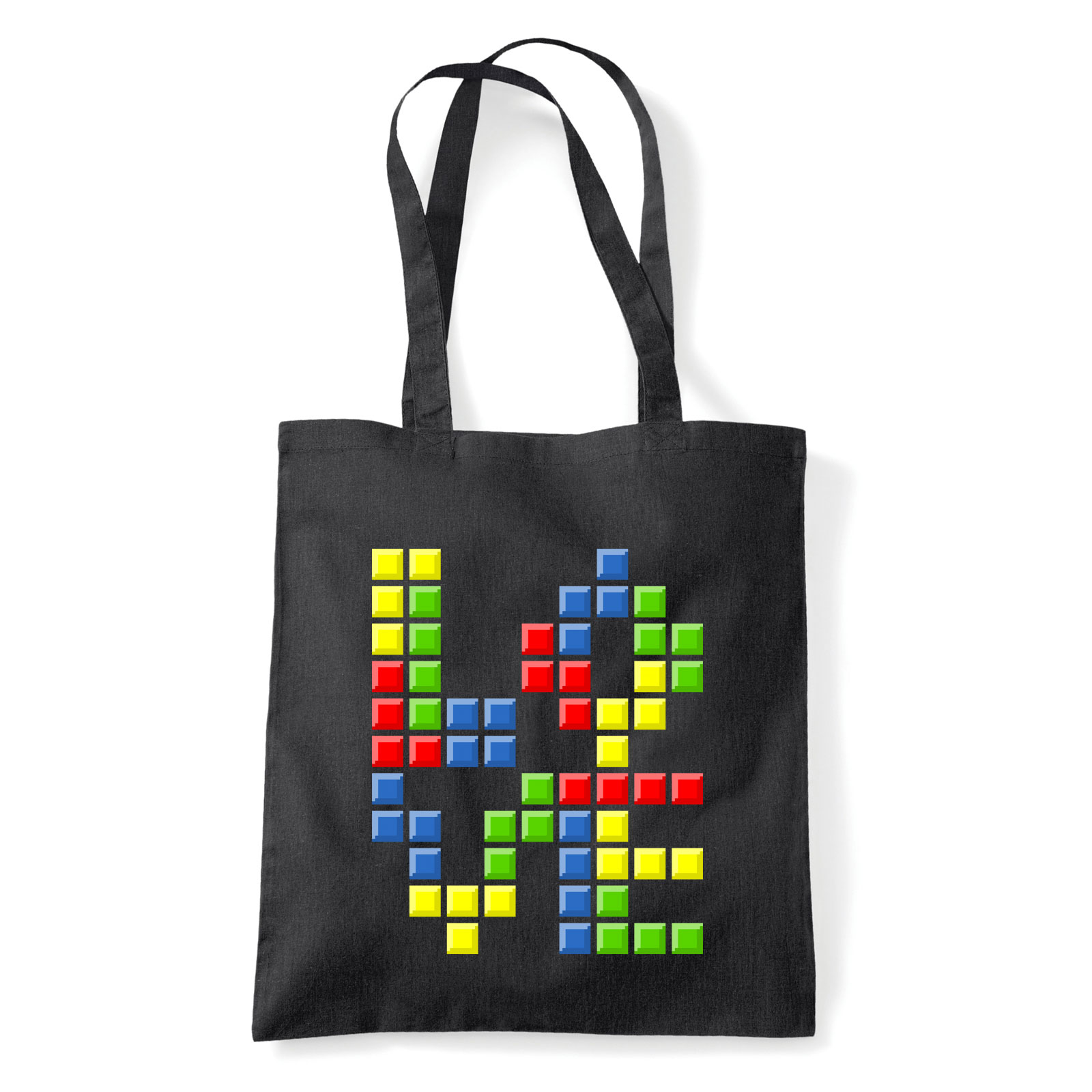 love tetris tetrisz Fekete Shopper Vászontáska