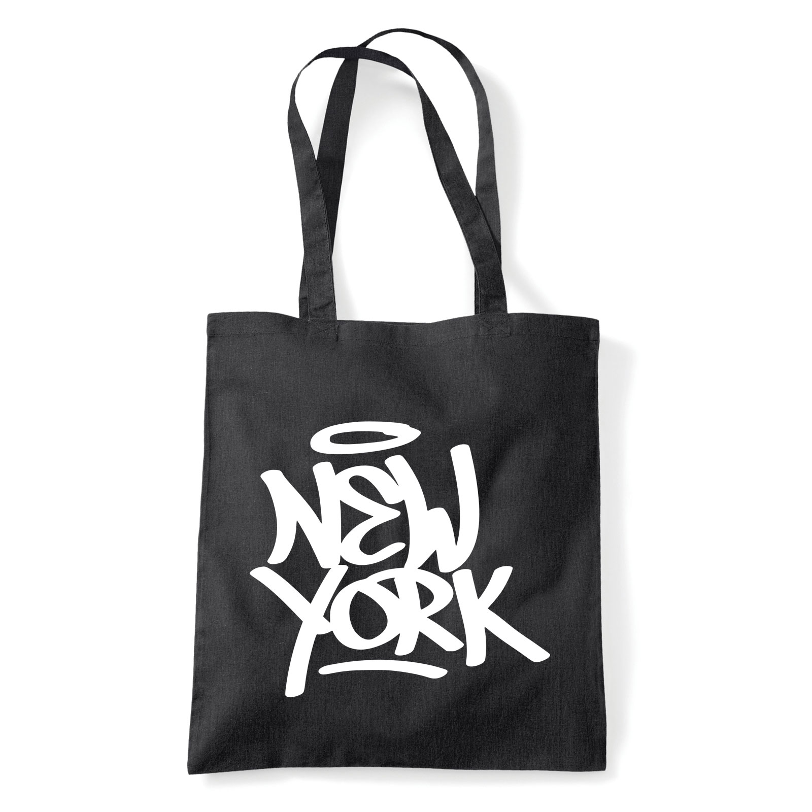 new york Fekete Shopper Vászontáska