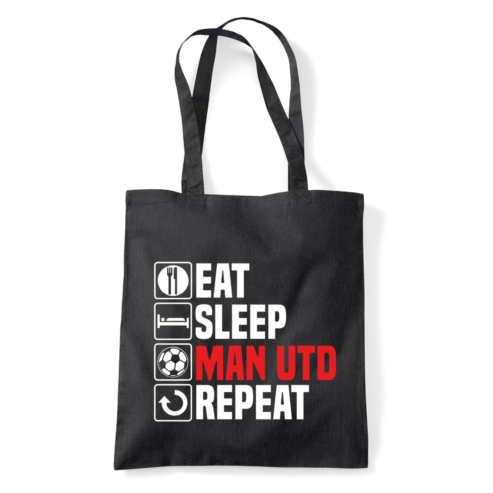 Manchester United Fekete Shopper Vászontáska