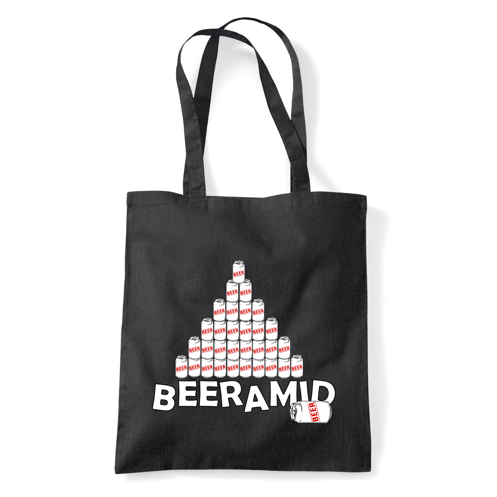 beer sör piramis Fekete Shopper Vászontáska