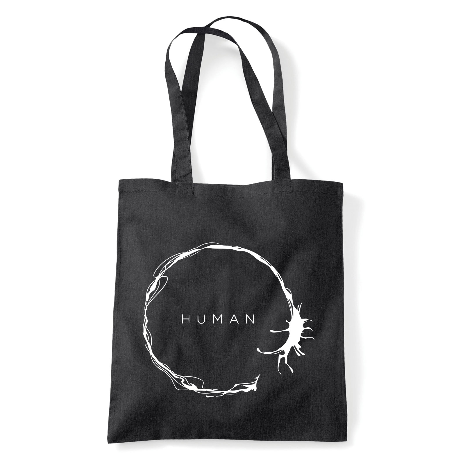 érkezés human arrival Fekete Shopper Vászontáska
