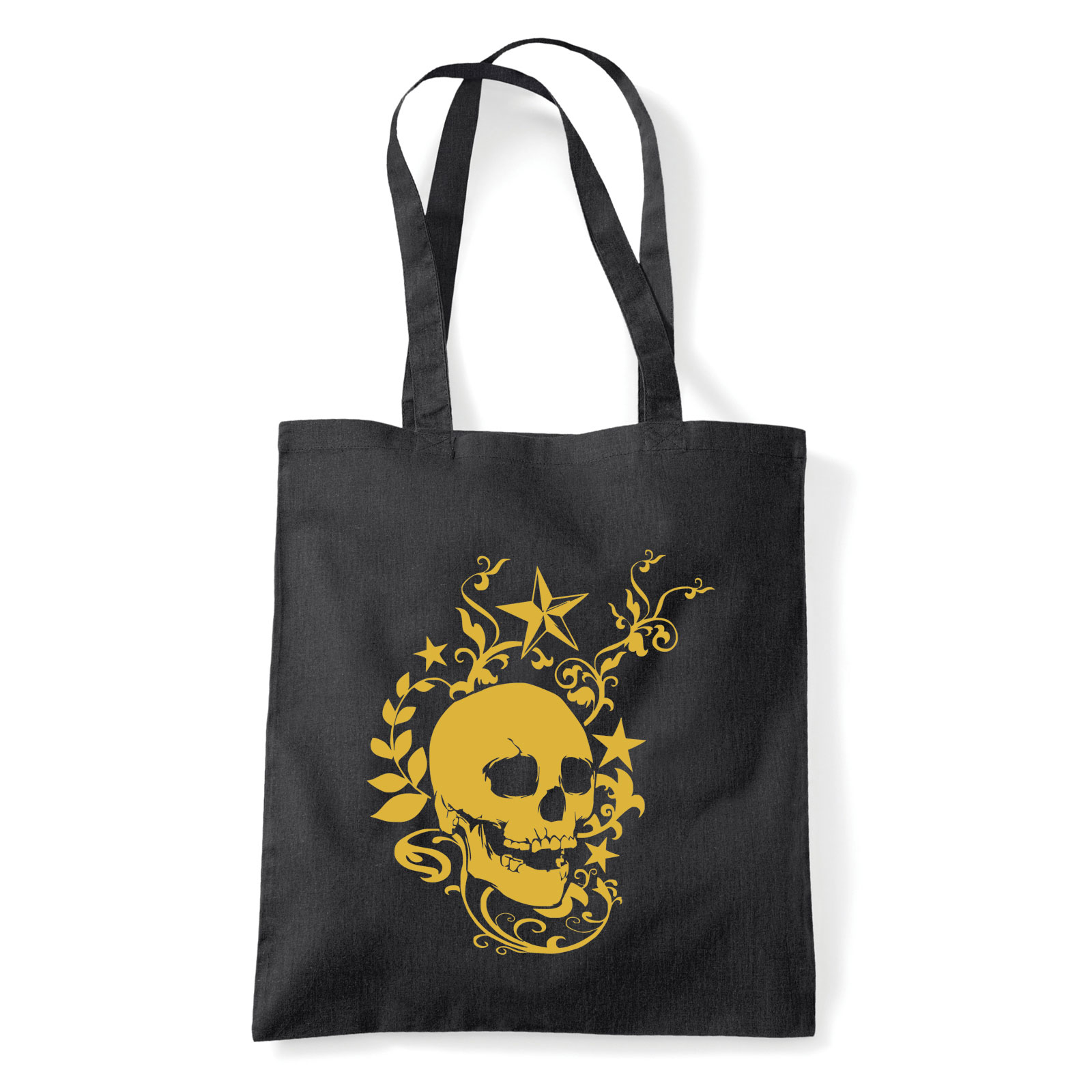 koponya Fekete Shopper Vászontáska