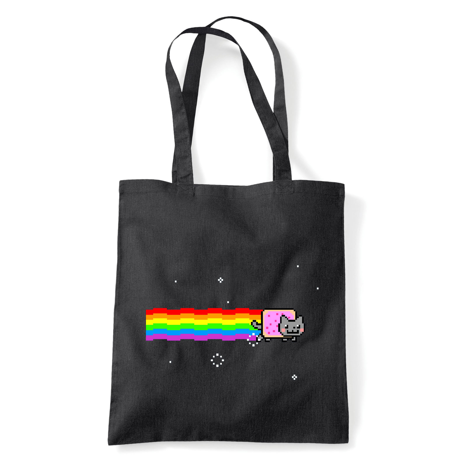nyam cat macska Fekete Shopper Vászontáska