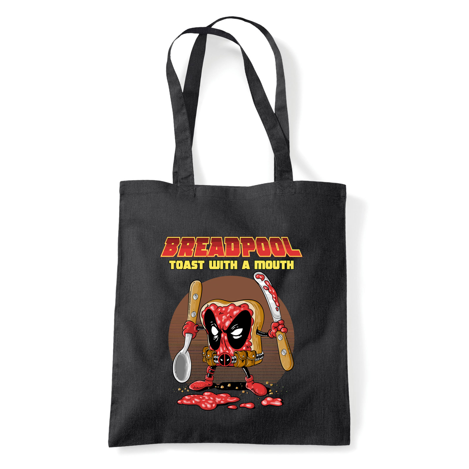 deadpool kenyér Fekete Shopper Vászontáska