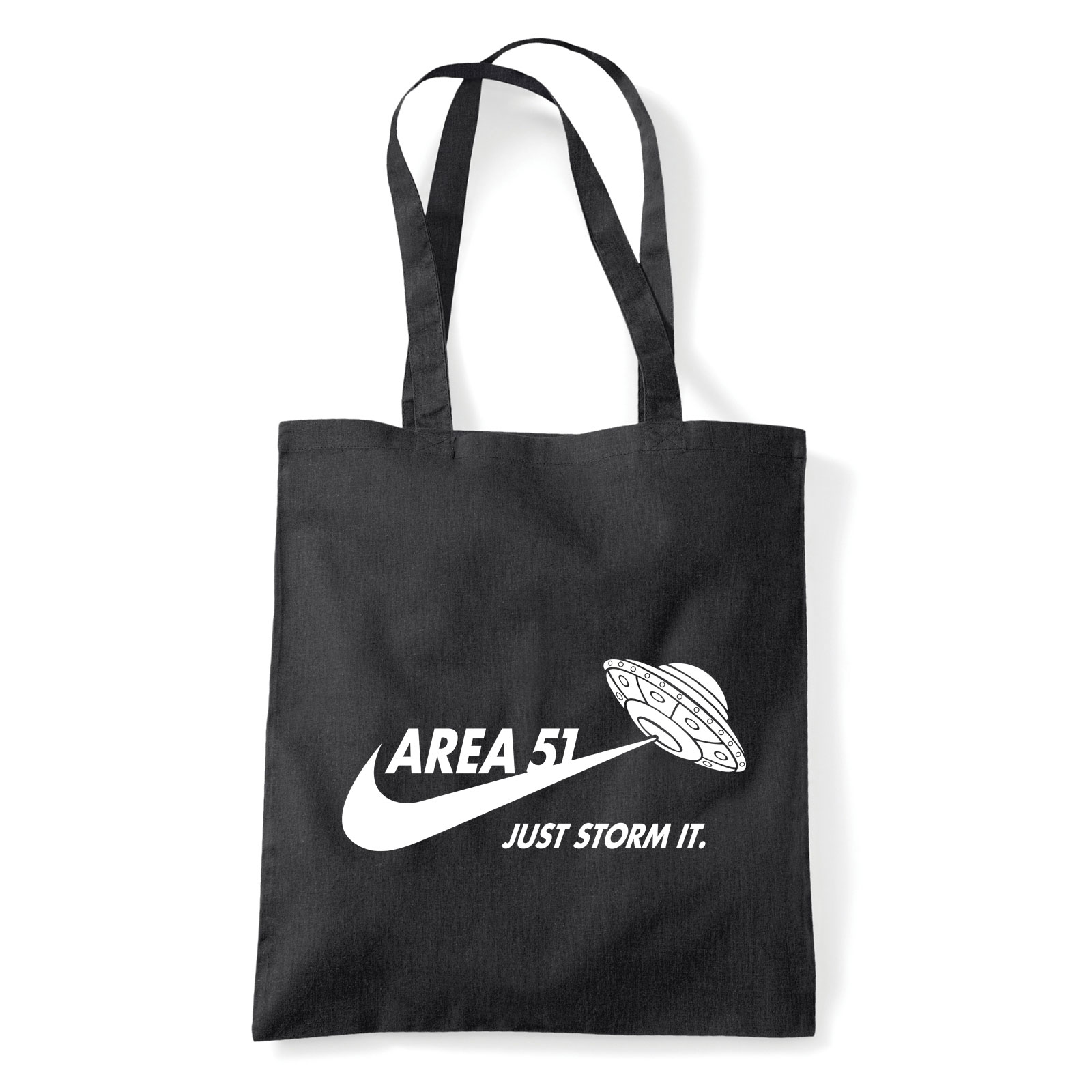 ufo 51 es körzet area 51 Fekete Shopper Vászontáska