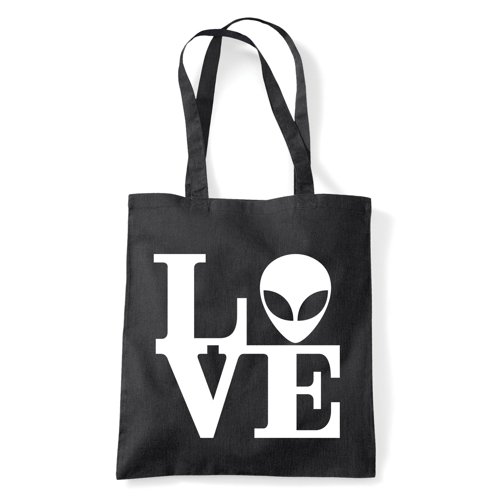 ufo love Fekete Shopper Vászontáska