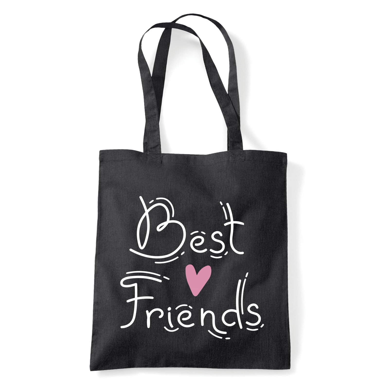 best friends bff barátság Fekete Shopper Vászontáska