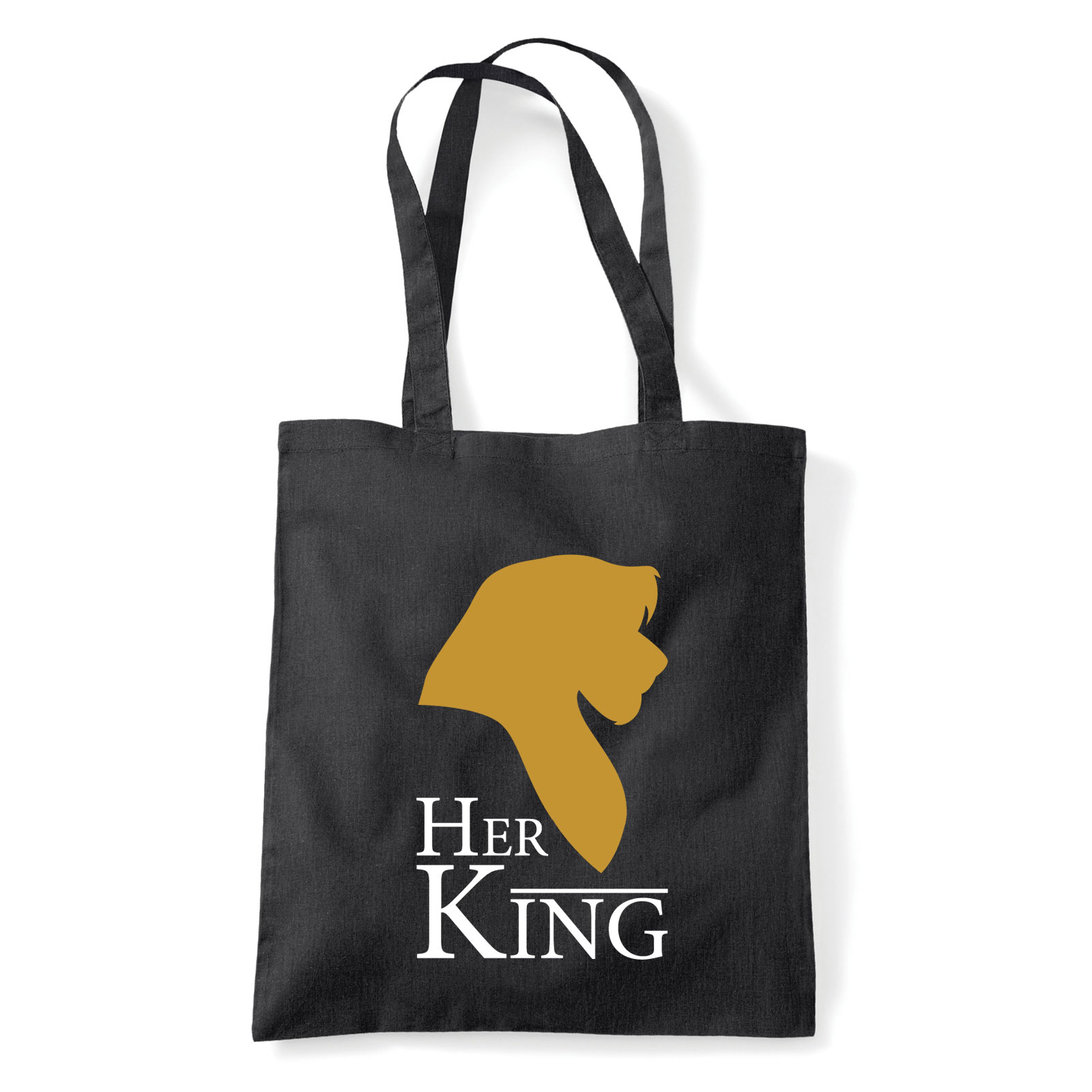 her king páros pároknak Fekete Shopper Vászontáska