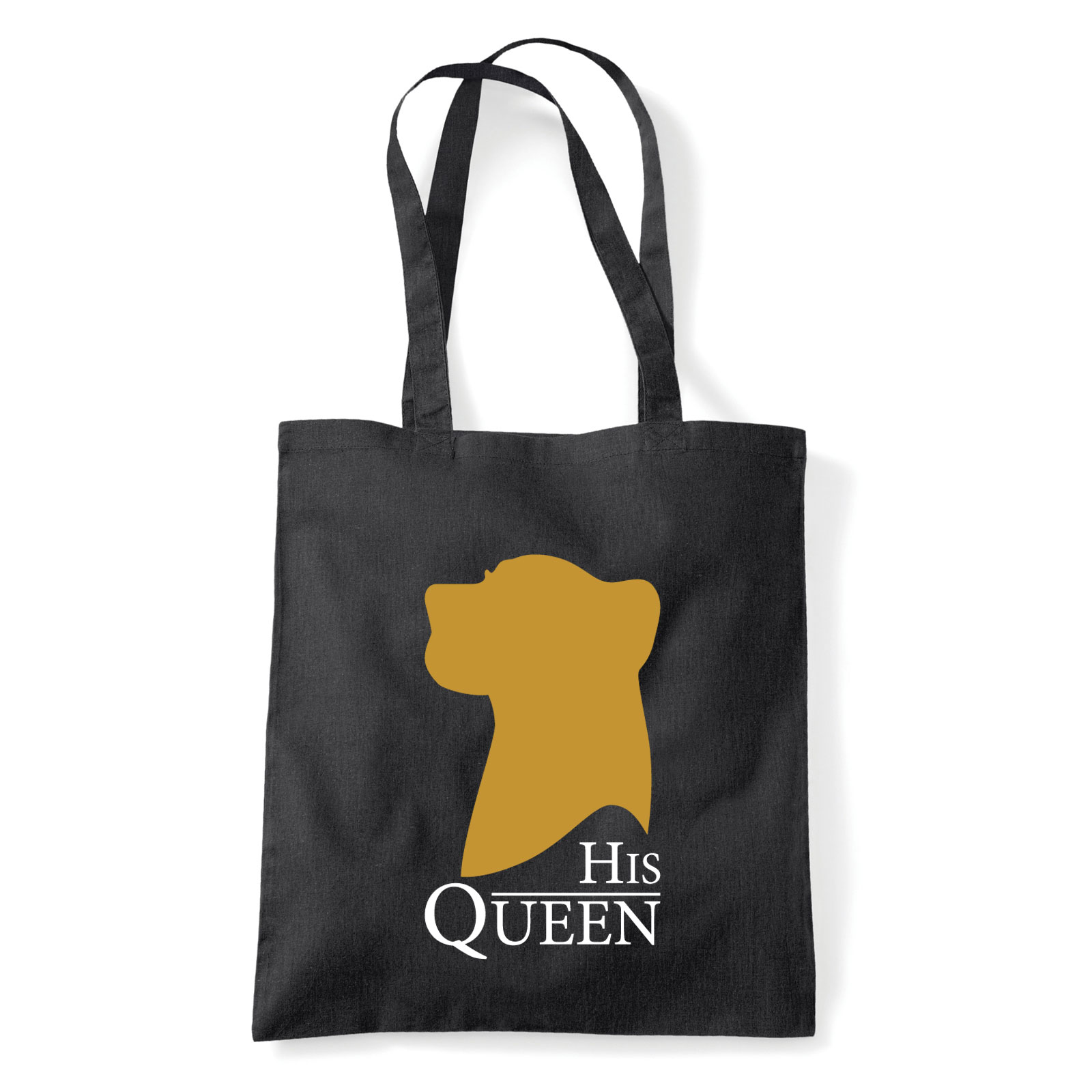 his queen páros pároknak Fekete Shopper Vászontáska