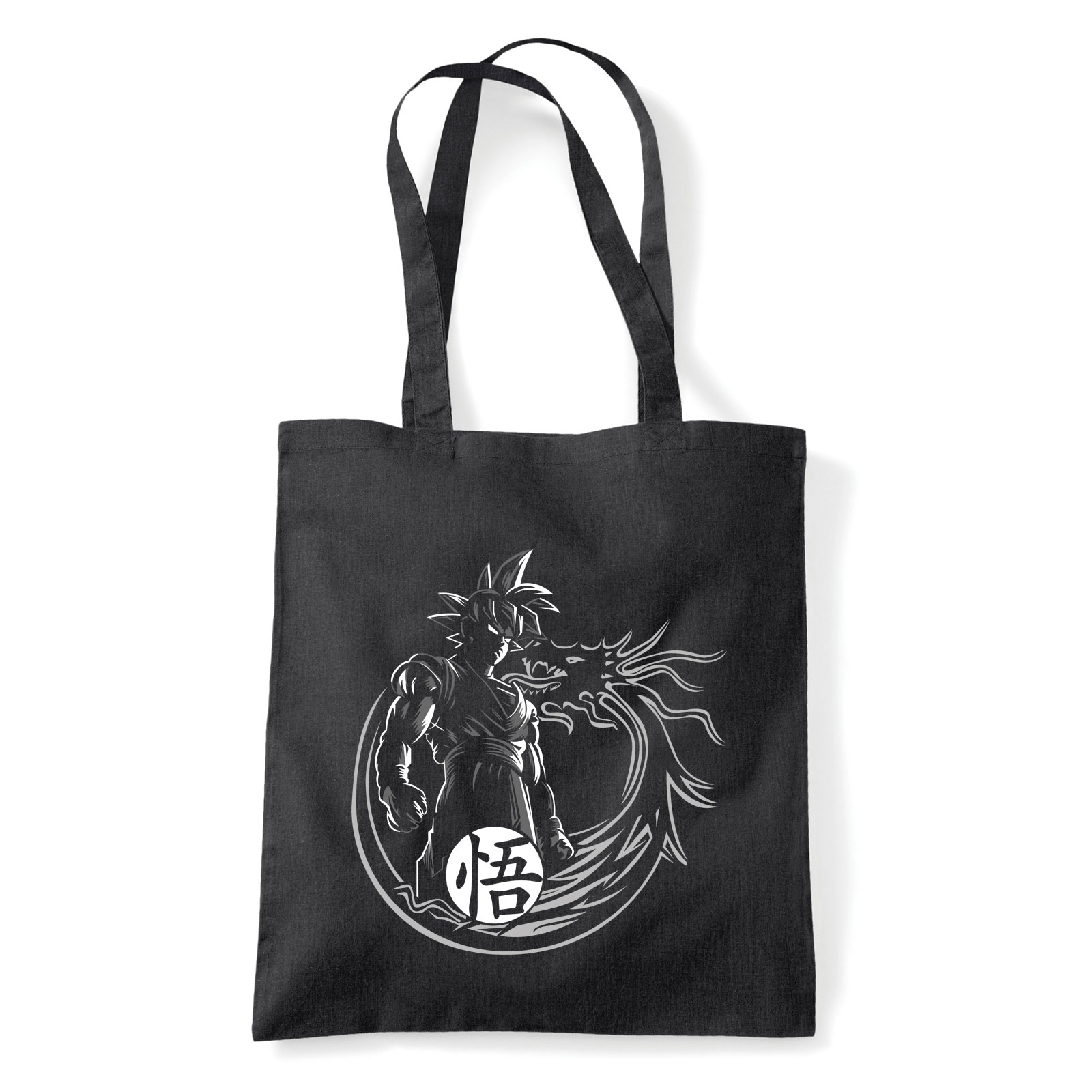 son goku dragon ball shenlong Fekete Shopper Vászontáska