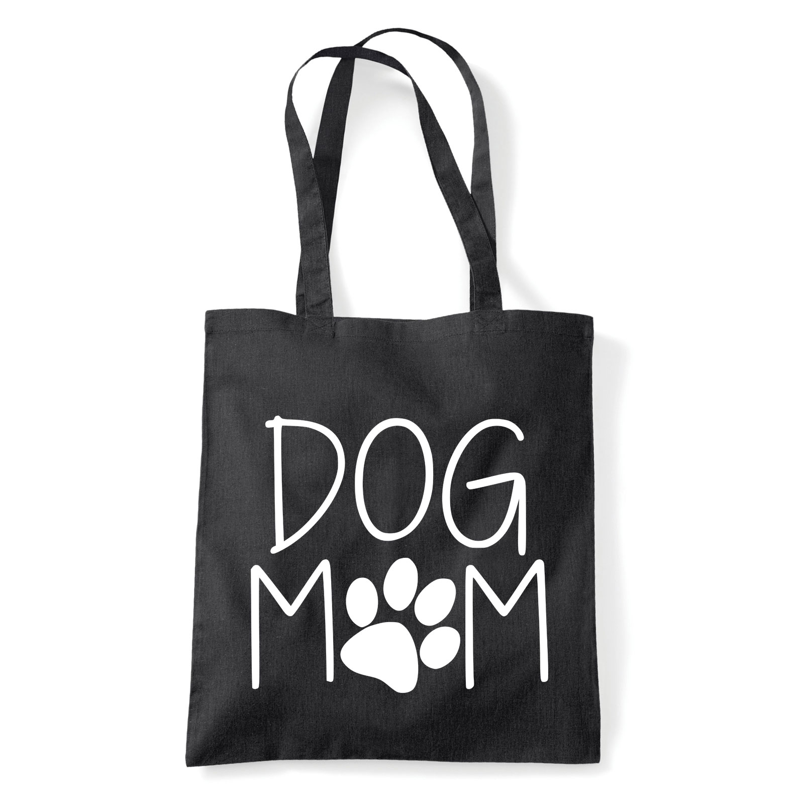 dog mom kutya kutyás Fekete Shopper Vászontáska