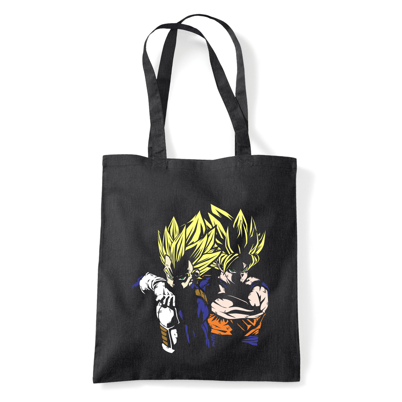 son goku vegeta dragon ball Fekete Shopper Vászontáska