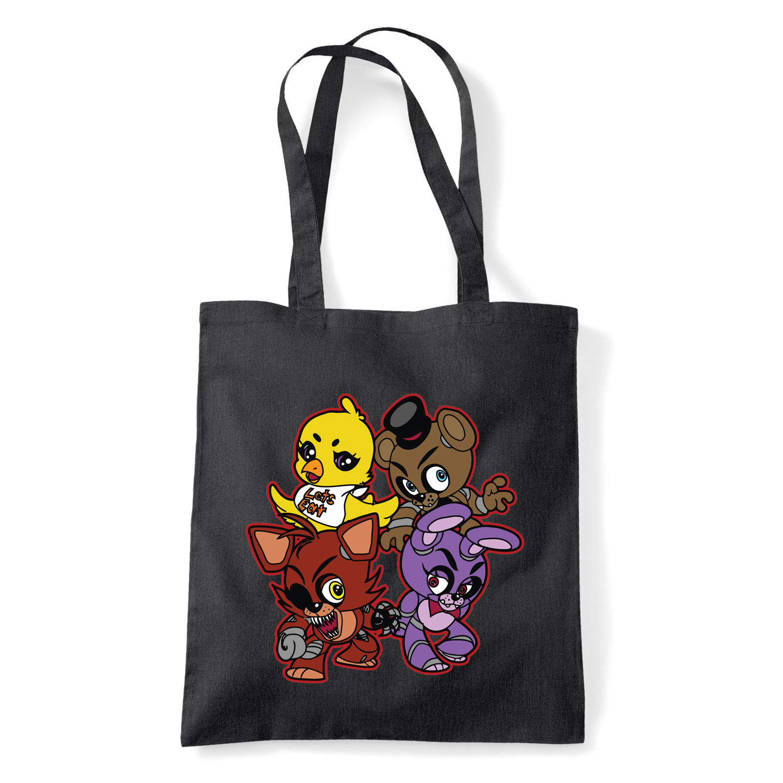 five nights at freddy's Fekete Shopper Vászontáska