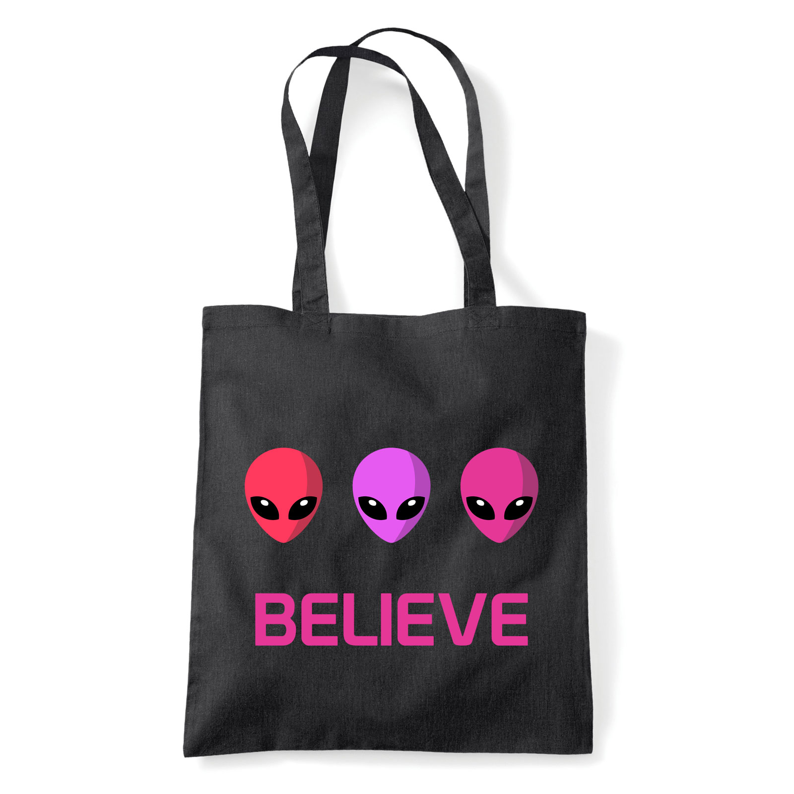 believe UFO Fekete Shopper Vászontáska