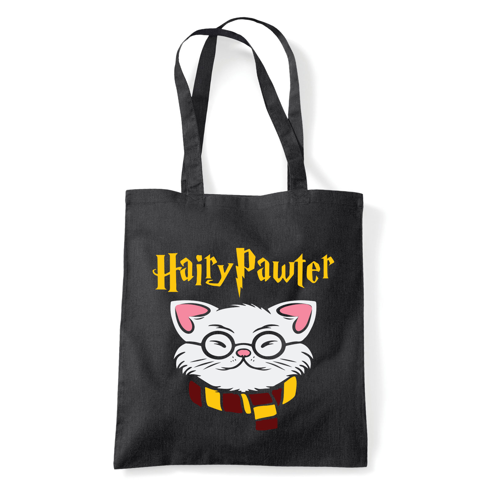 macska macskás cica cicás harry potter Fekete Shopper Vászontáska