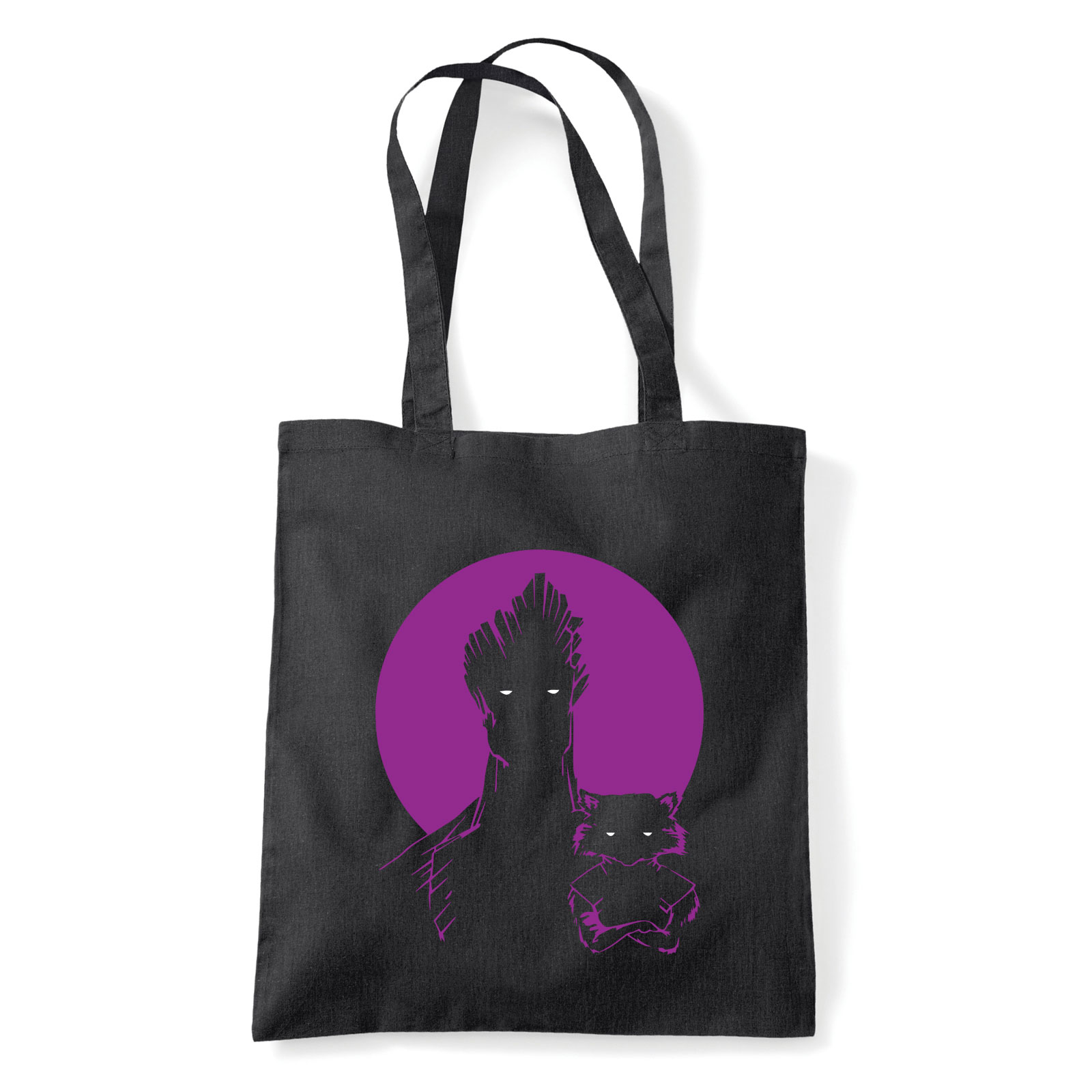 Groot és Rocket Raccoon galaxis őrzői Fekete Shopper Vászontáska