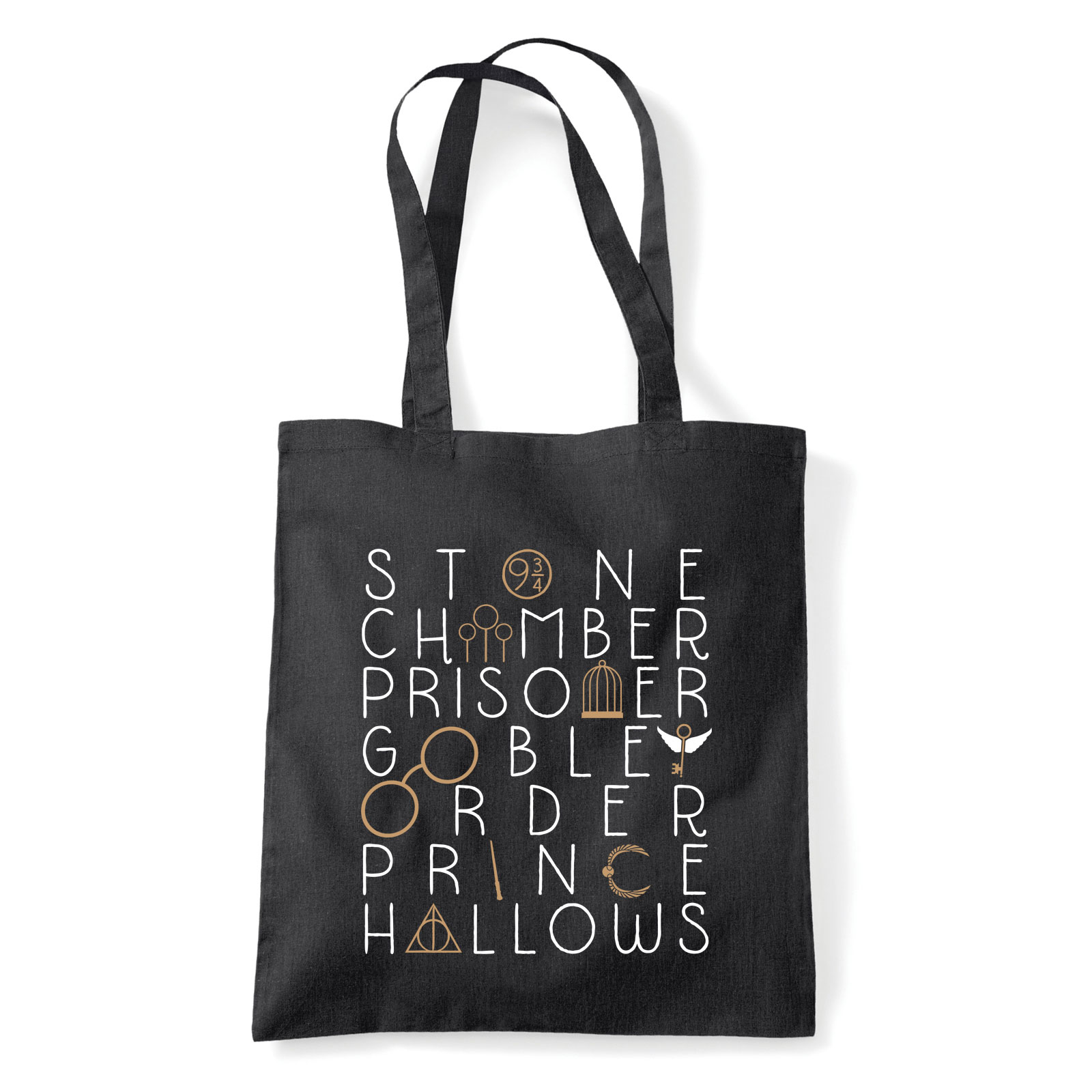 harry potter címek bölcsek köve titkok kamrája Fekete Shopper Vászontáska