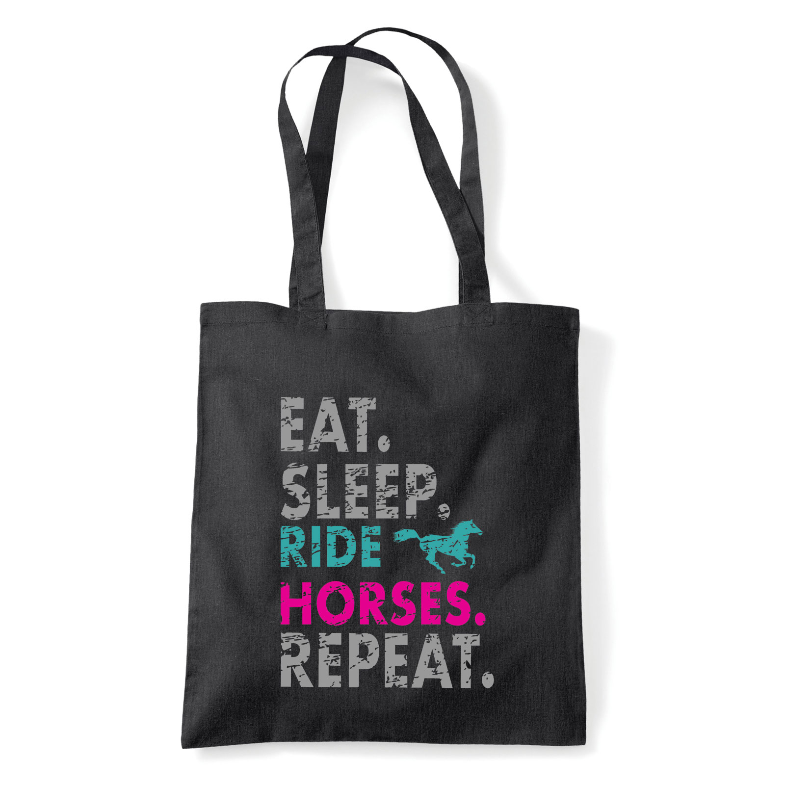 ló lovas lovaglás lovak horse Fekete Shopper Vászontáska