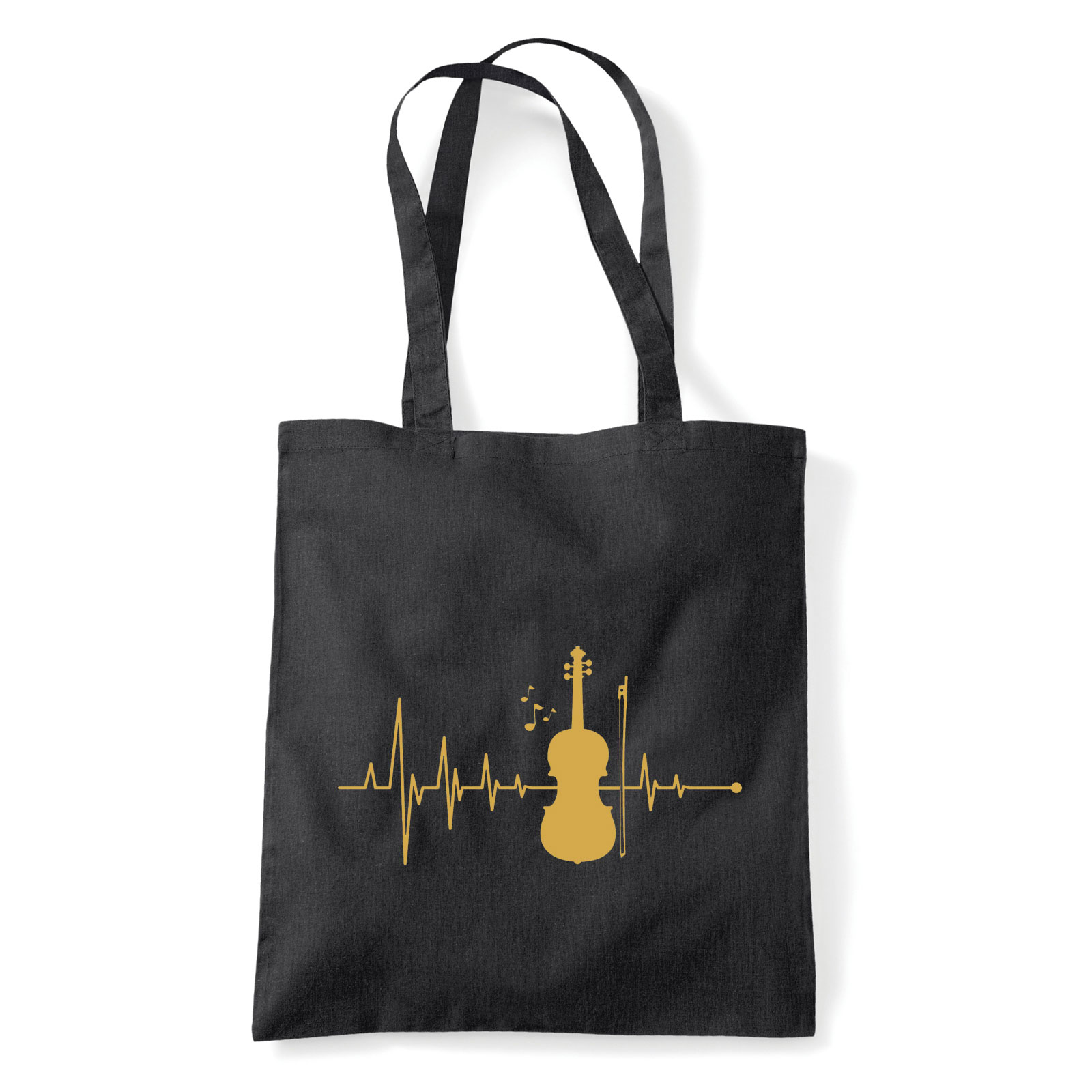 hegedűs hegedű Fekete Shopper Vászontáska