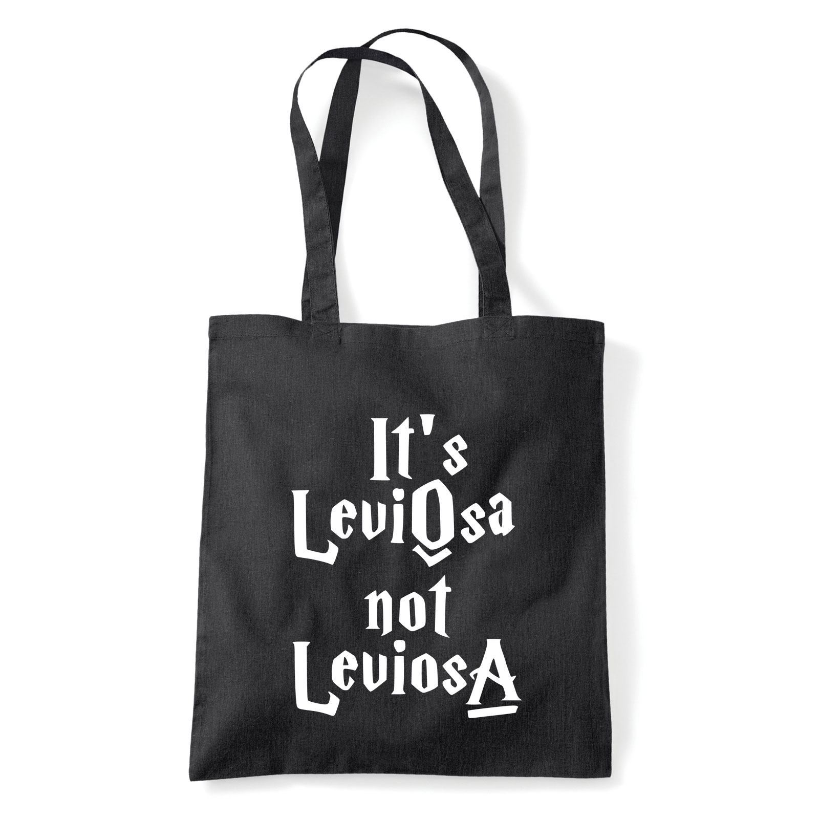 its leviosa not leviosa wingardium leviosa Fekete Shopper Vászontáska