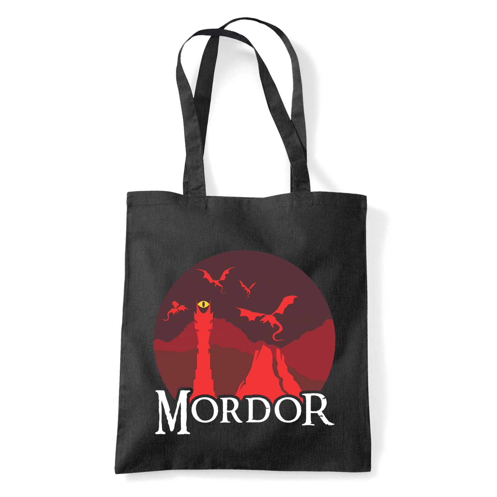 lord of the rings gyűrűk ura mordor Fekete Shopper Vászontáska