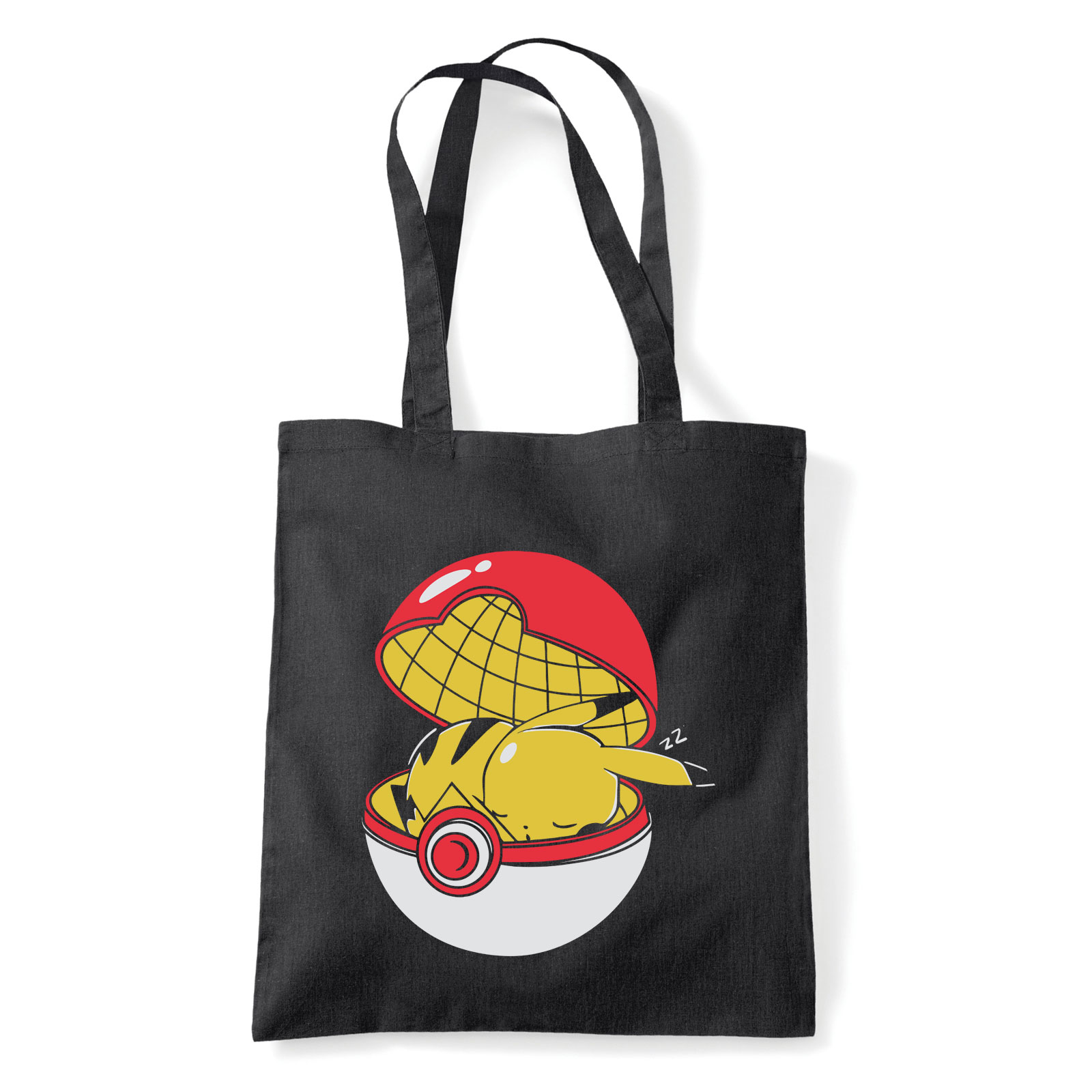 pokemon pikachu Fekete Shopper Vászontáska