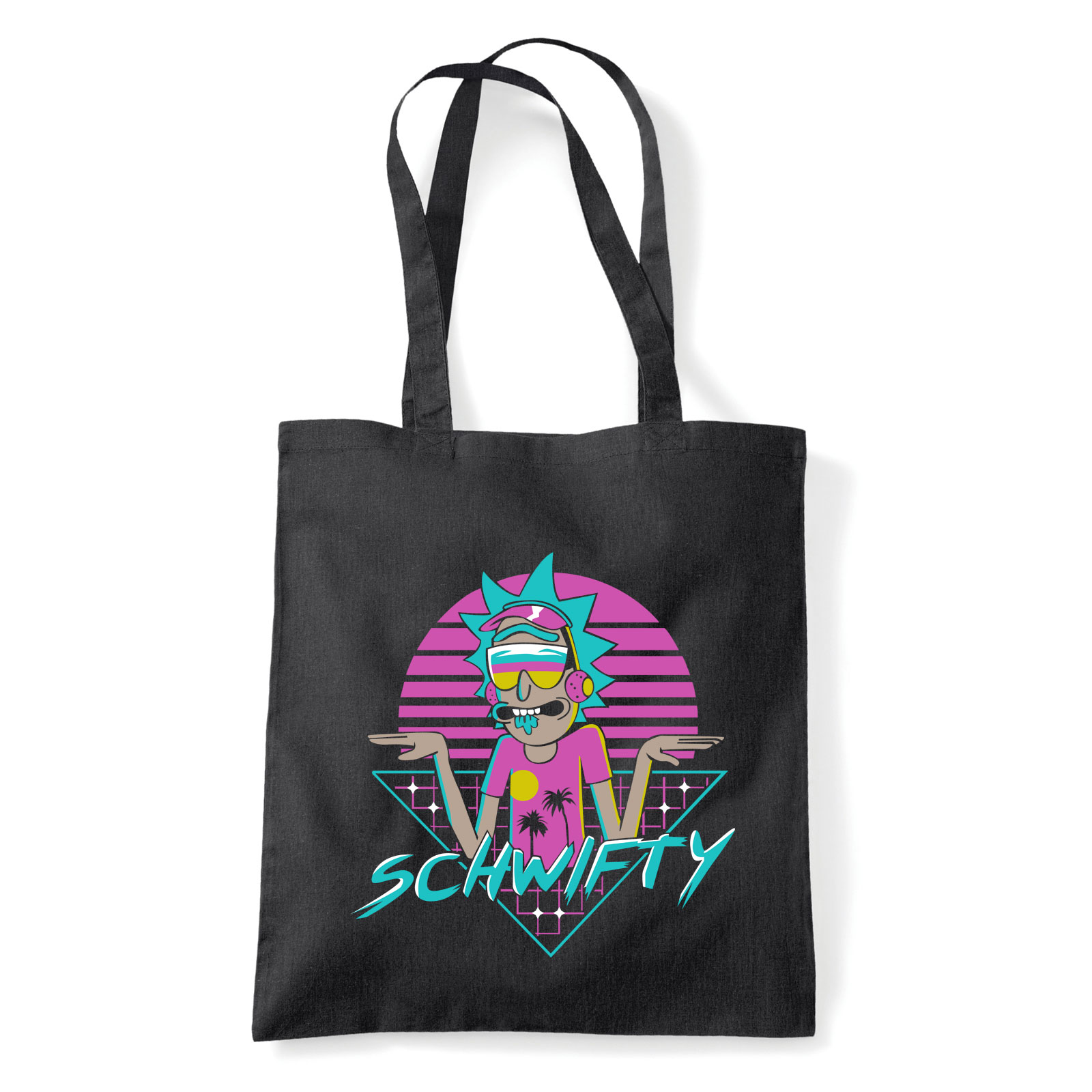 schwifty rick és morty Fekete Shopper Vászontáska