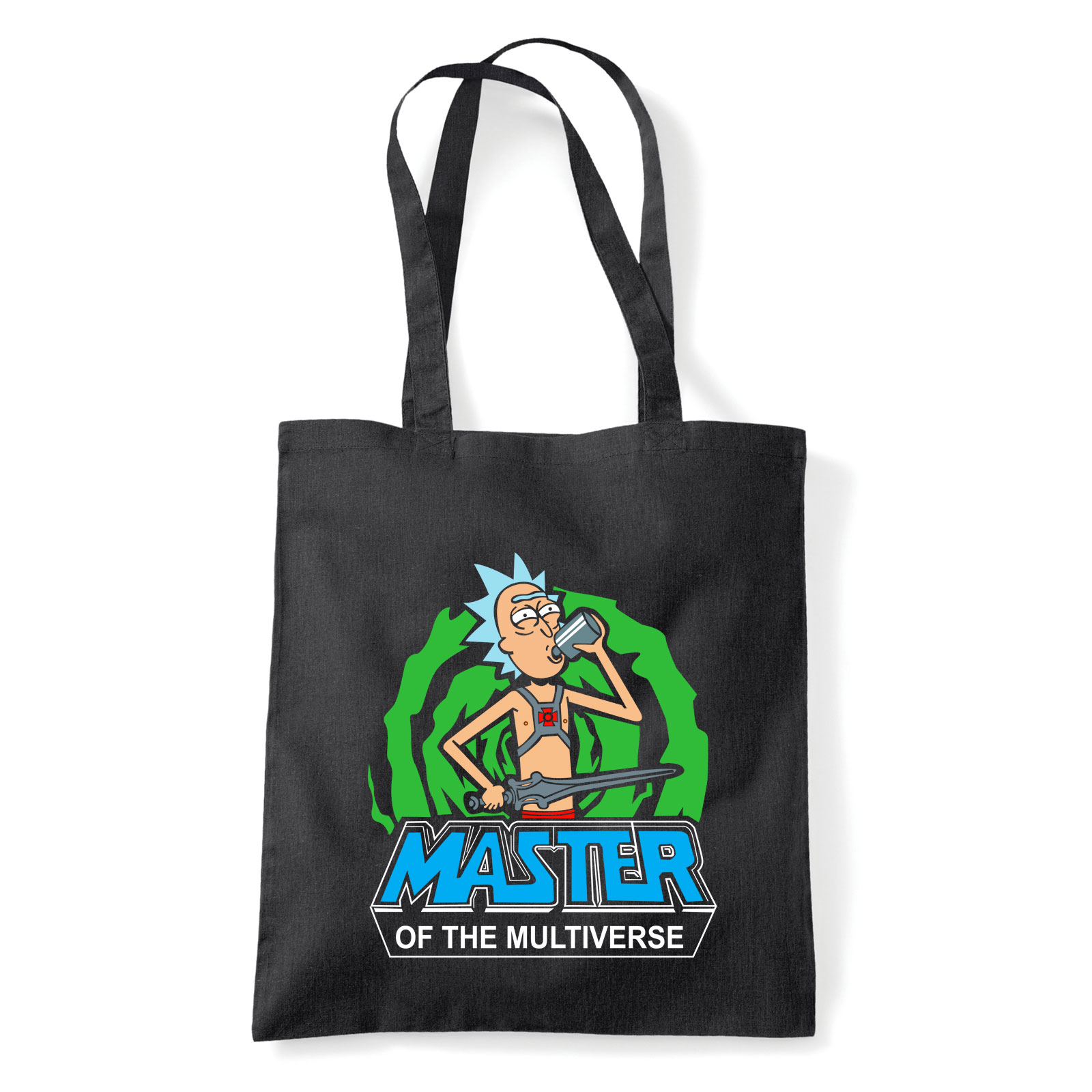 rick és morty Fekete Shopper Vászontáska