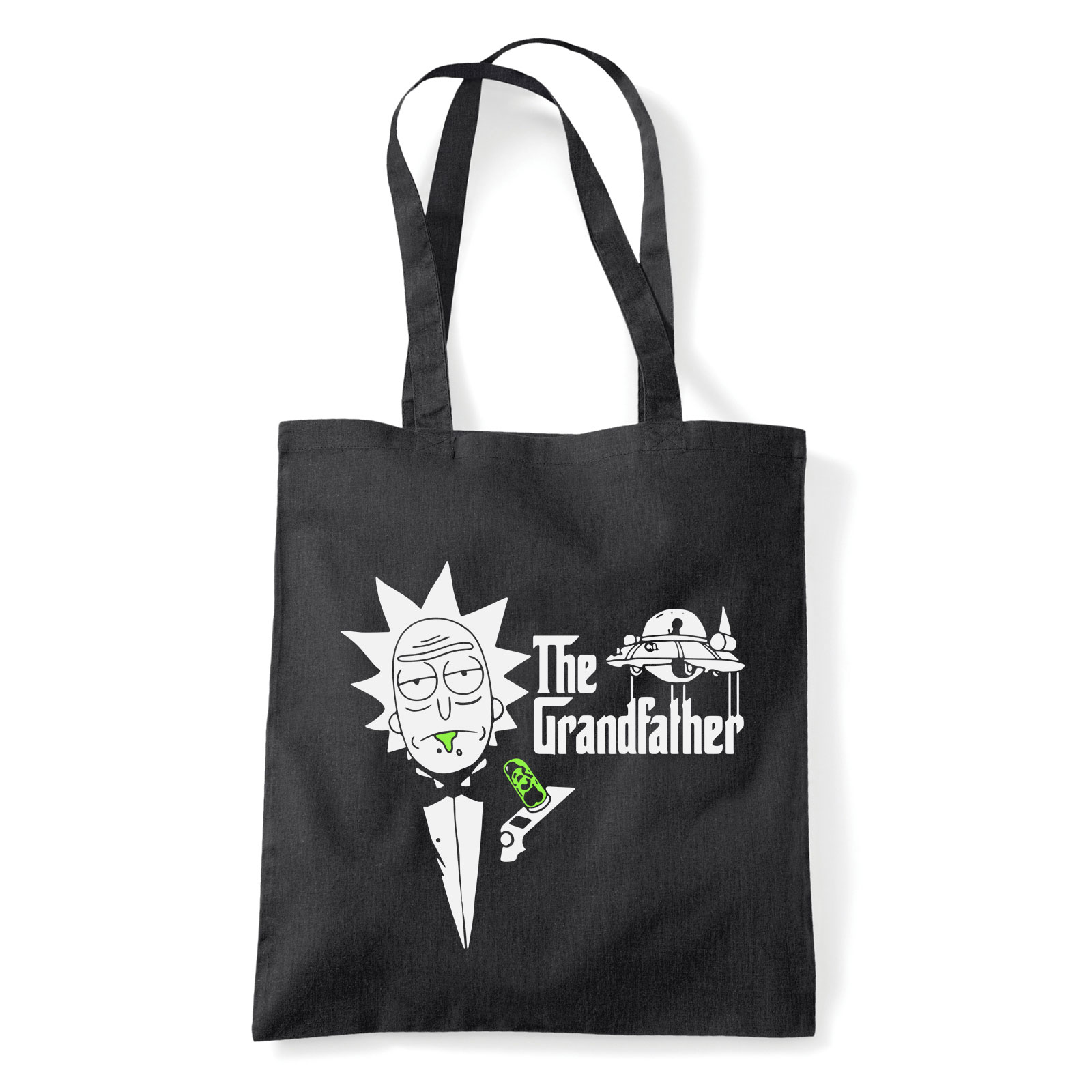 rick és morty Fekete Shopper Vászontáska