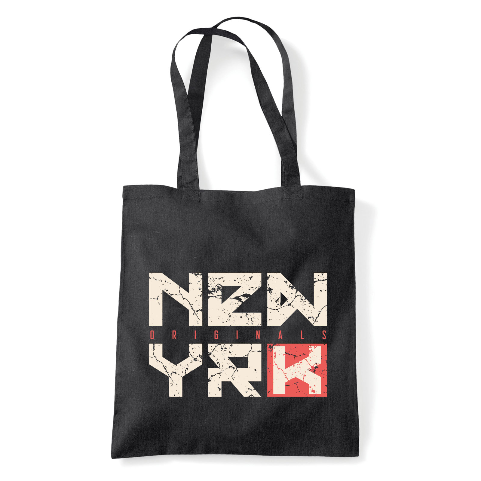 new york city Fekete Shopper Vászontáska